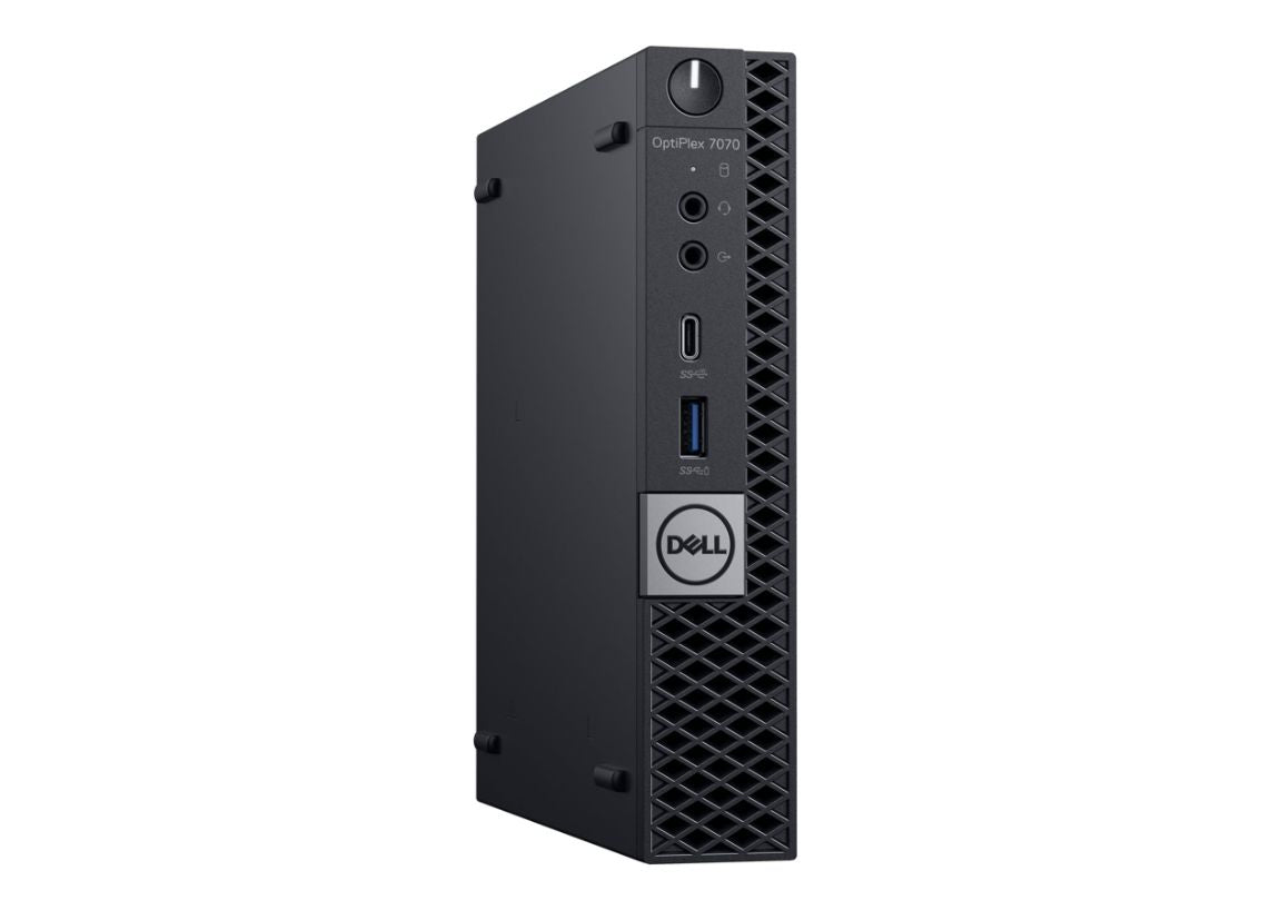 Dell OptiPlex 7070 Micro Desktop Computer, Intel Core i7-9700T, 2.0GHz, 8GB RAM, 256GB SSD, Windows 10 Pro 64-bit - PX2D0