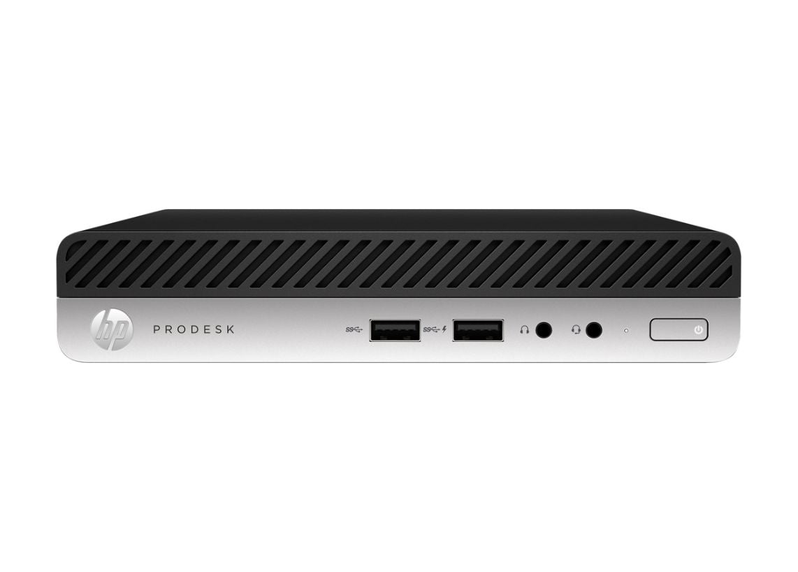 HP ProDesk 400-G5 Mini Business PC, Intel Core i3-9100T, 3.10GHz, 4GB RAM, 500GB HDD, Windows 10 Pro-7FV11UT#ABA (Certified Refurbished)