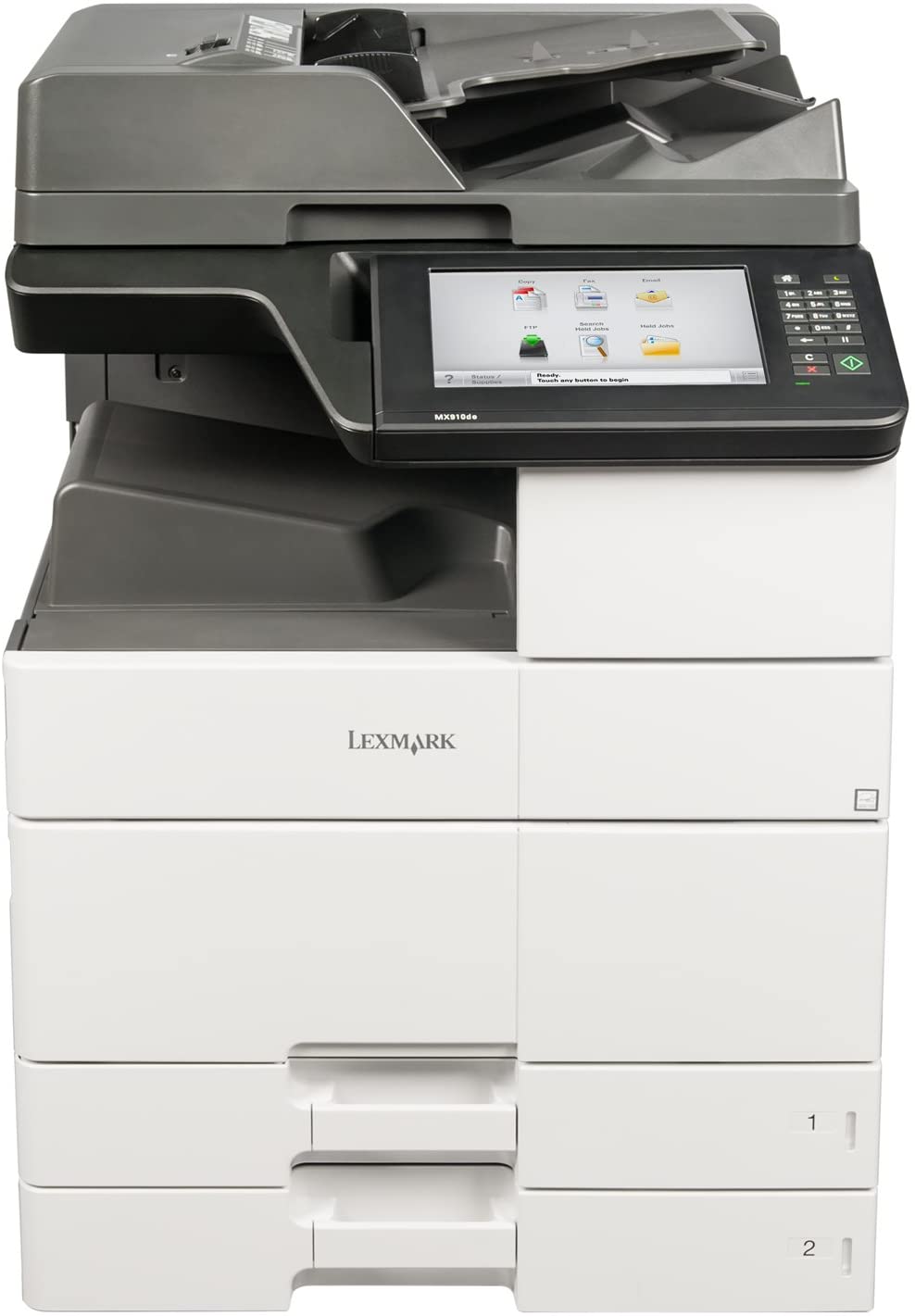 Lexmark MX910de Monochrome Multifunction Laser Printer, 45 ppm, Duplex, Ethernet, USB - 26Z0100