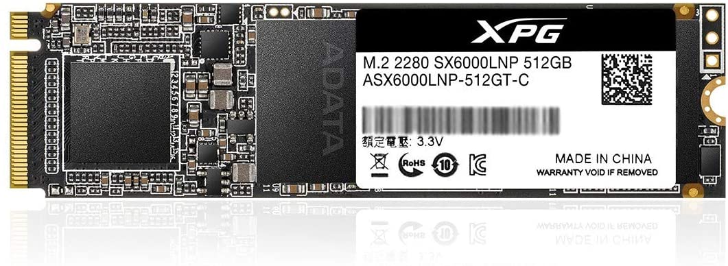 ADATA XPG SX6000 Lite 512GB Solid State Drive, SSD For PCs - ASX6000LNP-512GT-C