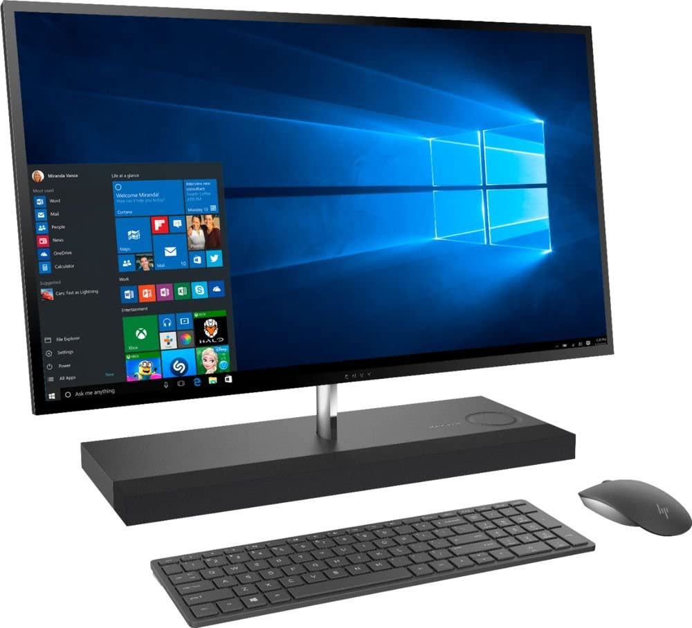 HP Envy 27-b214 27" Quad HD (Touch) All-in-One PC, Intel i7-8700T, 2.40GHz, 16GB RAM, 2TB HDD, 256GB SSD, Win10H - 3LA04AA#ABA (Certified Refurbished)