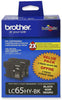Brother Innobella High Yield 2-Pack Black Ink Cartridges, 1800 Pages - LC652PKS
