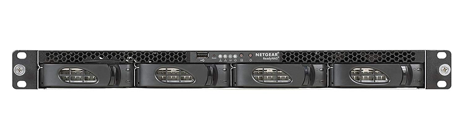 Netgear ReadyNAS RN3138 Insight Managed Smart Cloud Network Storage, 4-Bay, 4 GB Memory, 3 USB Ports, Rj-45 - RN31844E-100NES
