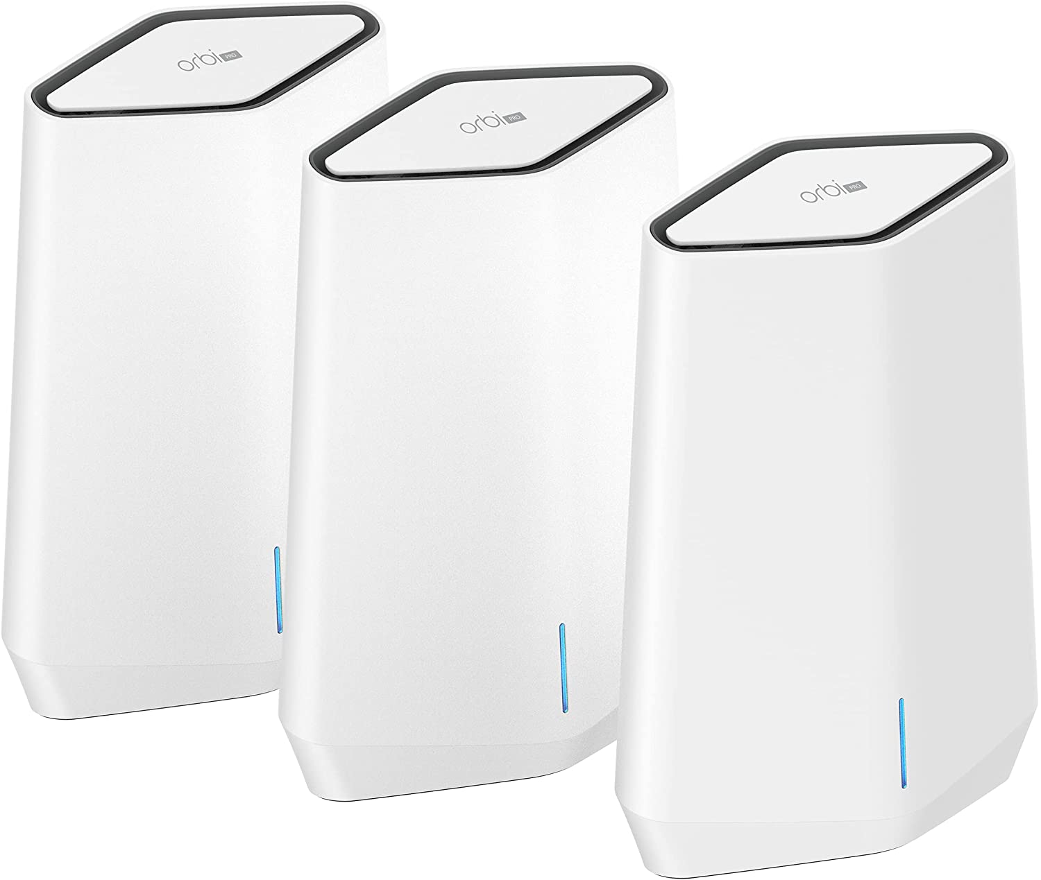 Netgear AX5400 Tri-Band Orbi Pro WiFi 6 Mesh System, 1 WiFi Router + 2 Satellites - SXK50B3-100NAS