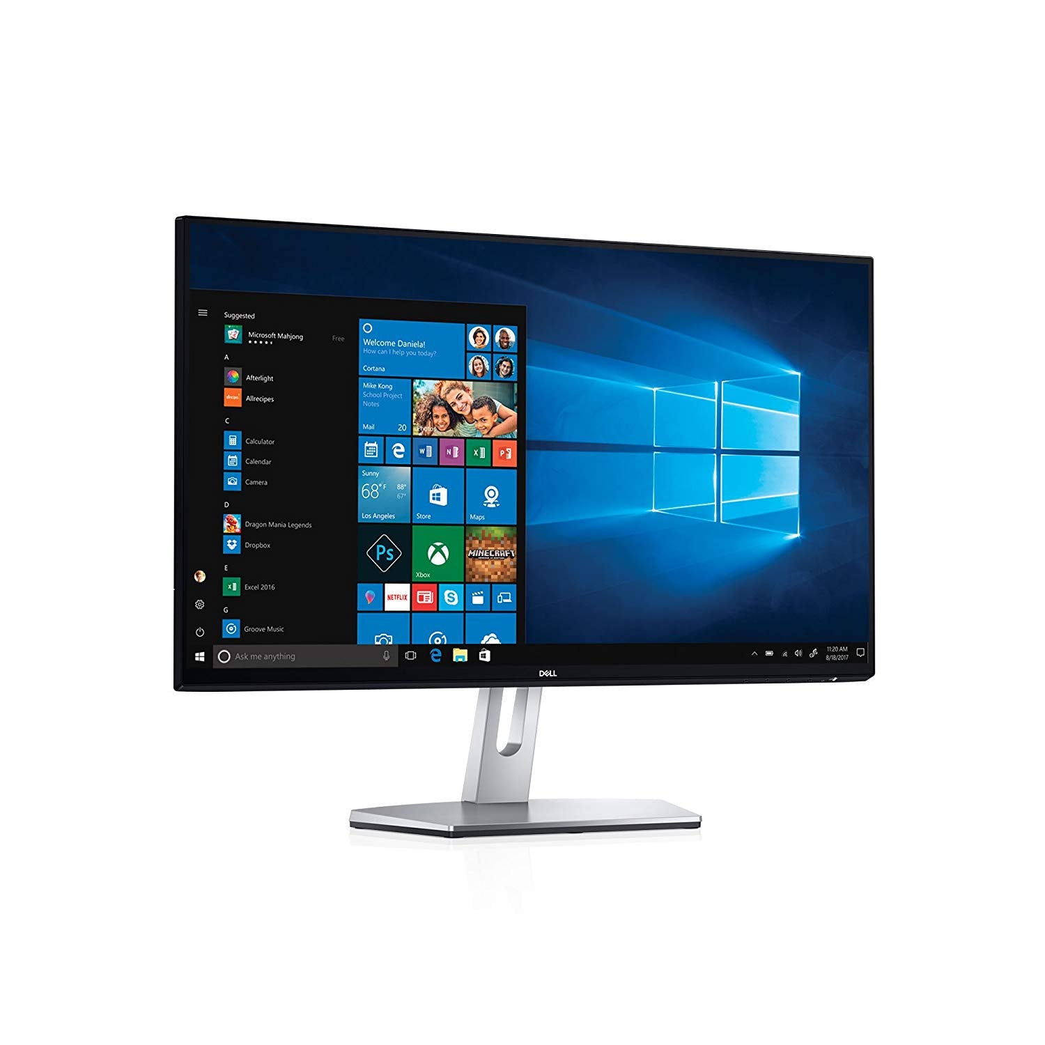 Dell S2419H 23.8" Full HD Edge LED Computer Monitor, IPS LCD Display, 5MS-Response, 16:9, 1K:1-Contrast, Tilt, Black - WFJKD