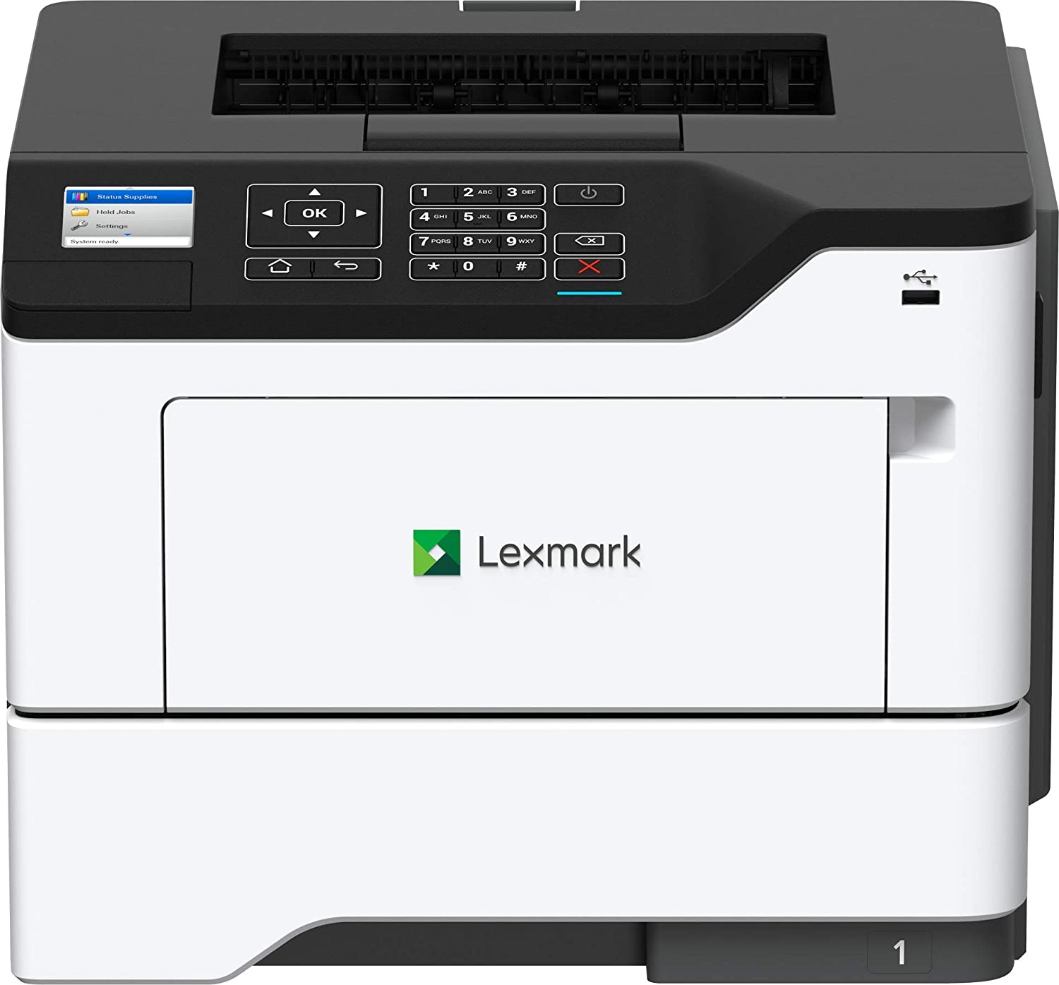 Lexmark B2650dw Monochrome Laser Printer, 50 ppm, Duplex, Ethernet, USB, WiFi - 36SC471
