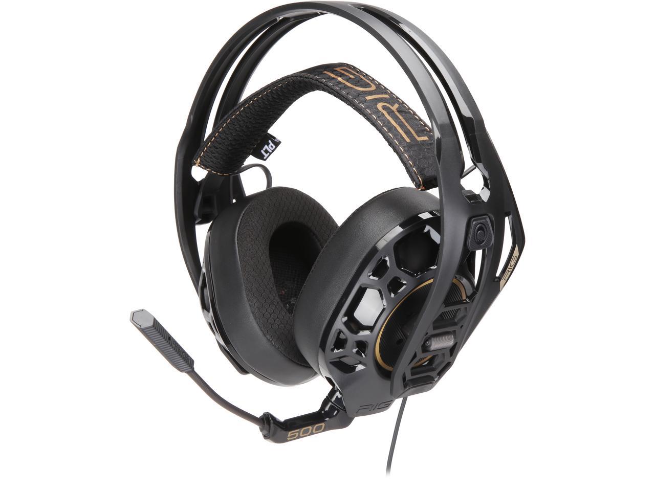 Plantronics RIG 500 Pro HC Wired Gaming Headset, Isolating Earcups - 214450-01 (Refurbished)
