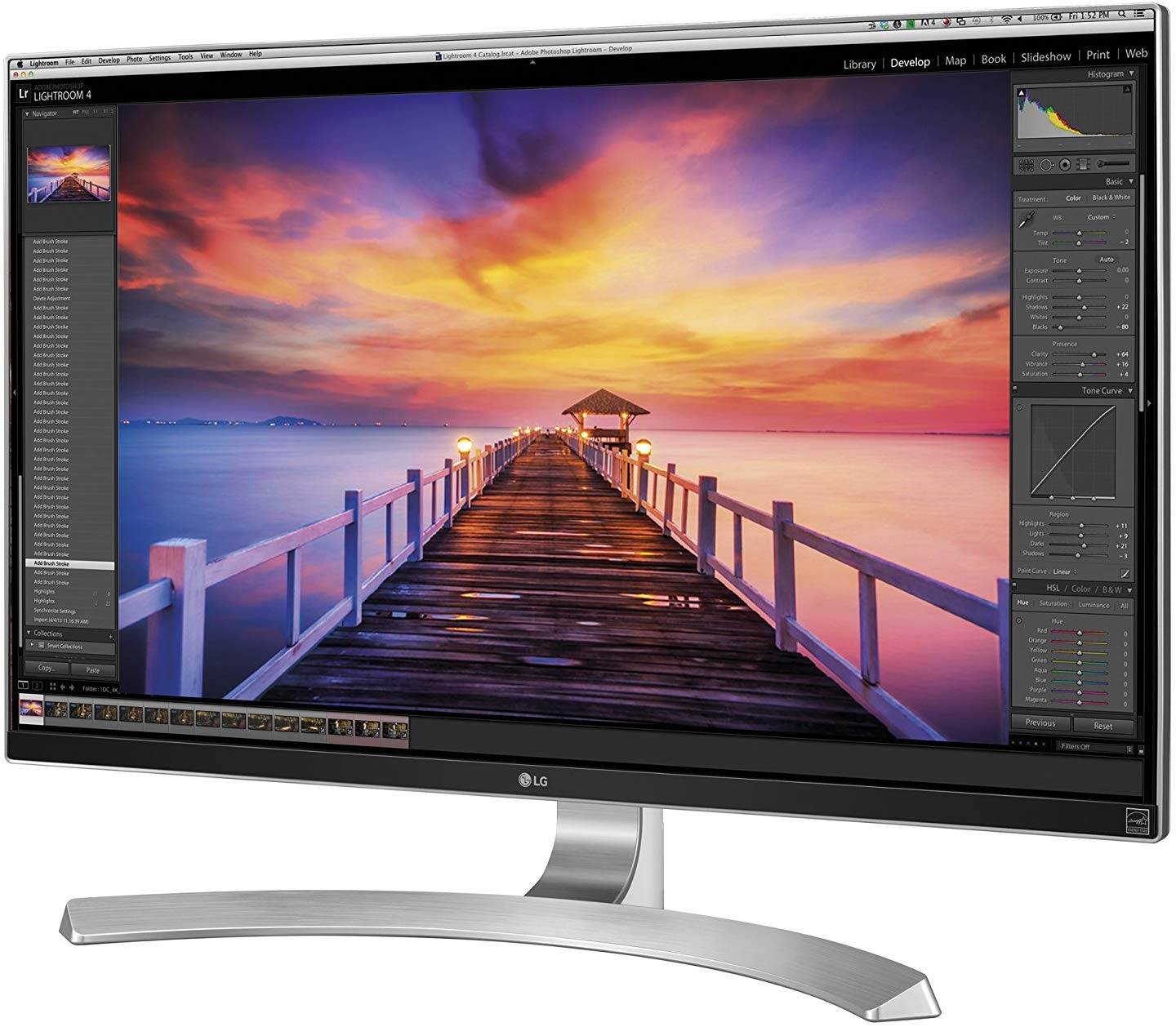 LG 27" Class 4K UHD LED LCD Monitor, 16:9, 5 ms, 5M:1-Contrast - 27UD88-W