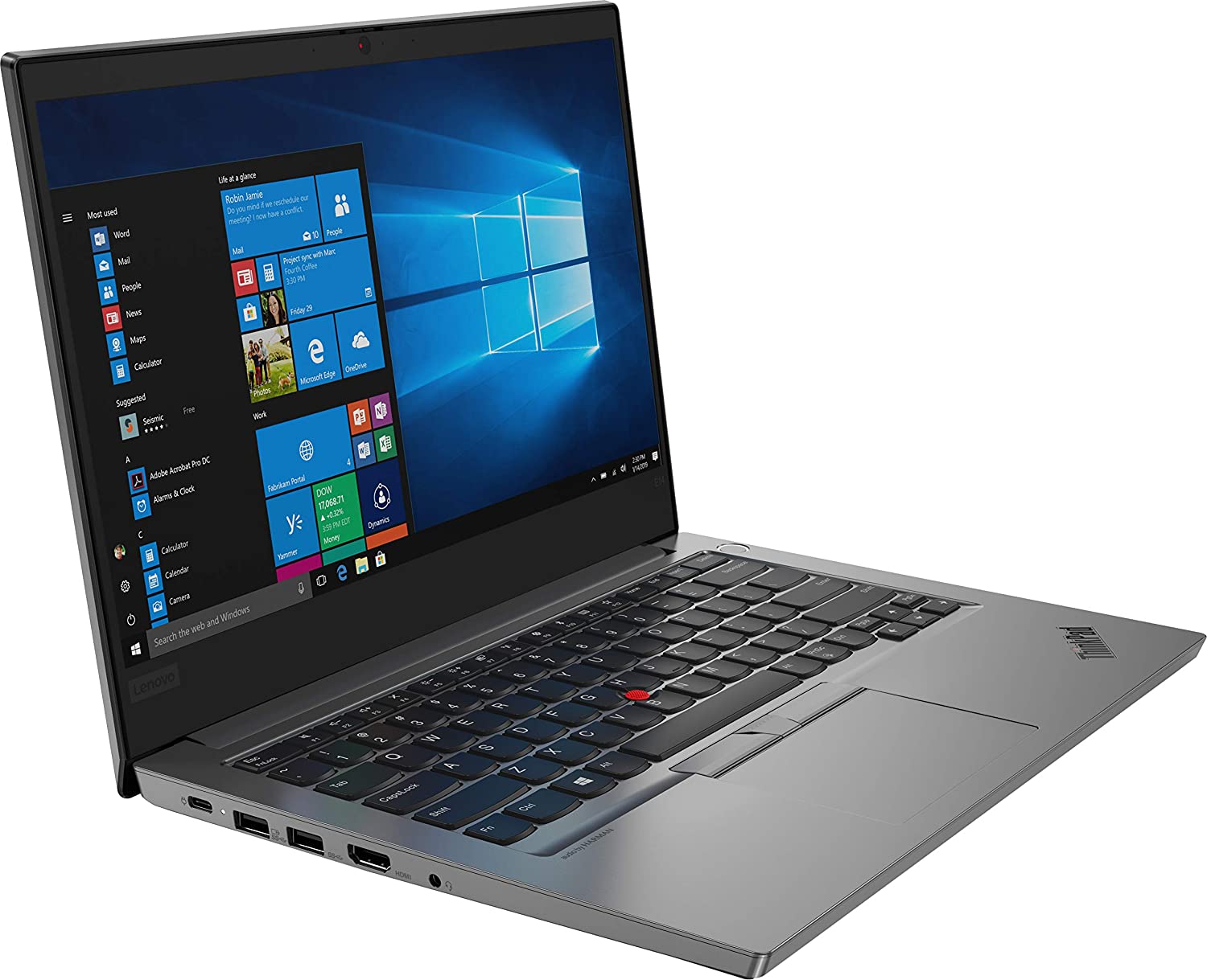 Lenovo ThinkPad E14 14" FHD Notebook, Intel i7-10510U, 1.80GHz, 8GB RAM, 256GB SSD, Win10P - 20RA0053US