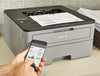 Brother HL-L2350DW Monochrome Compact Laser Printer, 2400 x 600 DPI, A4, Wireless Printing, Duplex Printing - HL-L2350dw