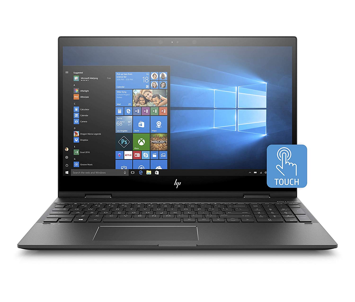 HP Envy x360 15-cp0008ca 15.6" FHD (Touchscreen) Convertible Notebook, AMD Ryzen 5-2500U, 2.00GHz, 8GB RAM, 1 TB HDD, Windows 10 Home 64-Bit- 4BQ00UA#ABL (Certified Refurbished)