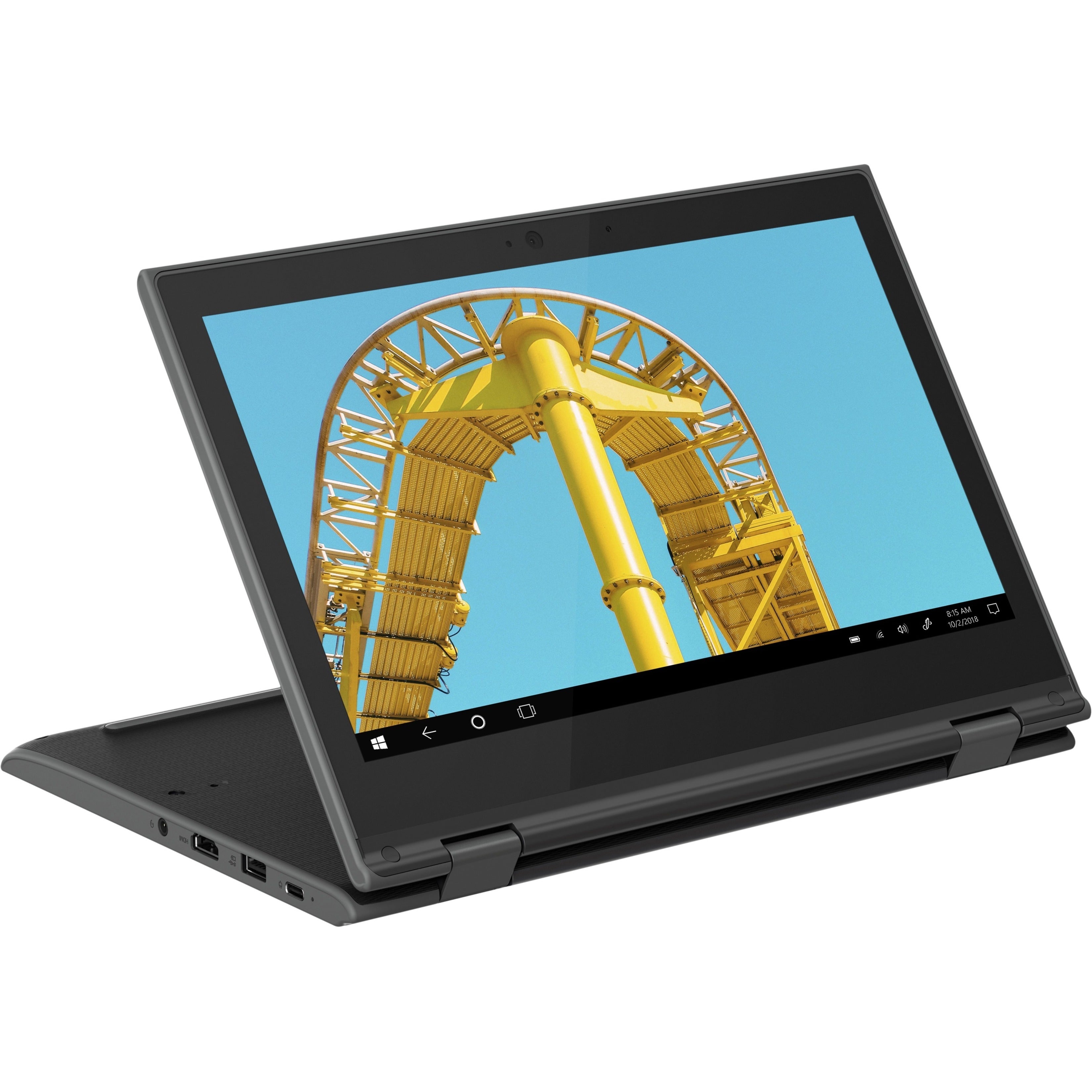 Lenovo 300e 11.6" HD 2nd Gen Convertible Notebook, AMD 3015e, 1.20GHz, 4GB RAM, 64GB eMMC, Win10P - 82GK000KUS