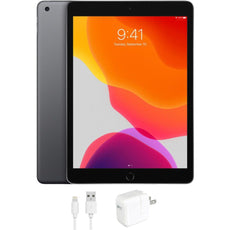 Apple iPad 7 (7th Gen, 2019) 10.2" Touchscreen Tablet, 32GB, Space Gray - IPAD7SG32-BUNDLE (Refurbished)