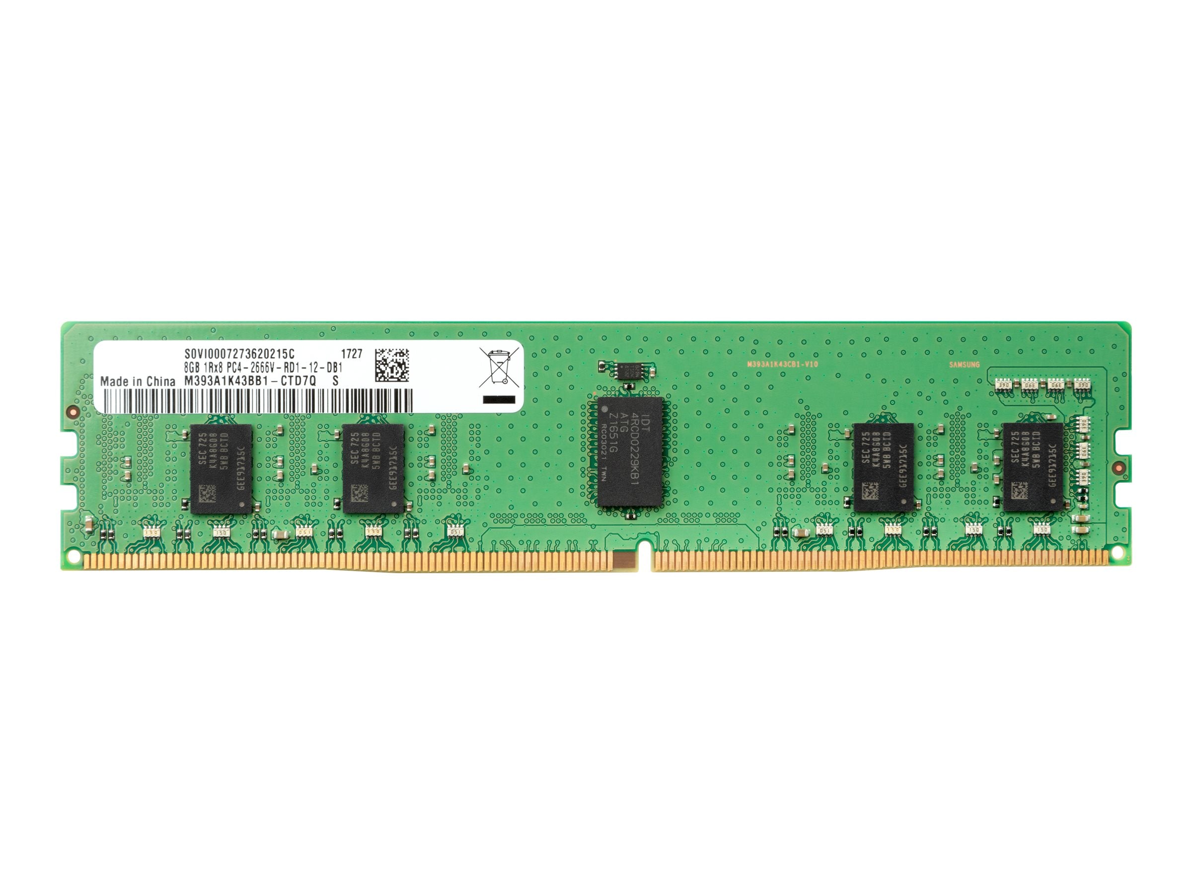 HP 8GB DDR4-2666 Non-ECC Unbuffered Memory, RAM Module for Notebook/WS- 4VN06UT#ABA