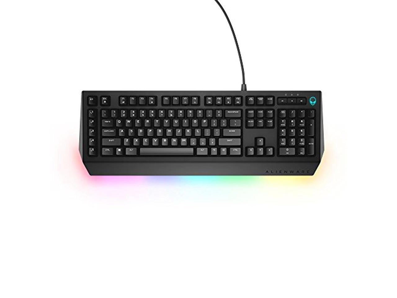 Dell Alienware AW568 Advanced Gaming Keyboard, USB, Numeric Keypad, Black- AW568-BK-US
