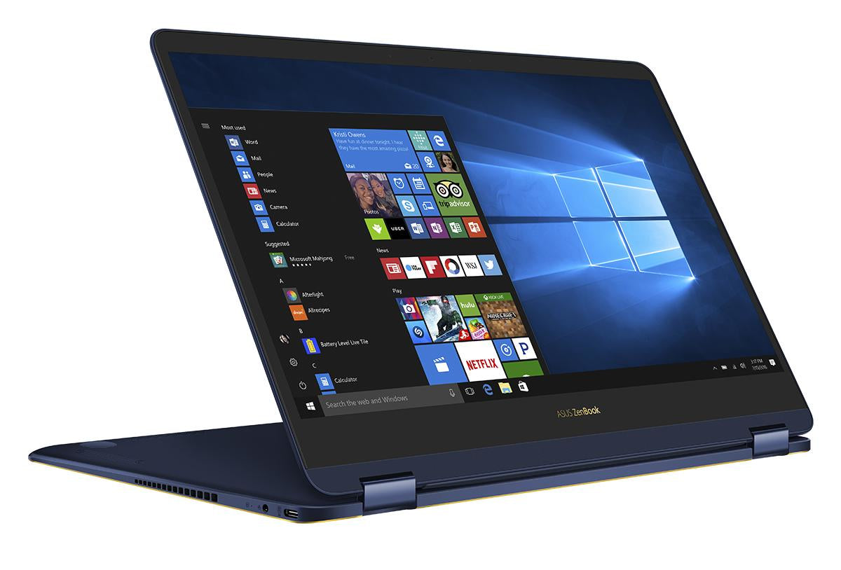 Asus ZenBook Flip S UX370UA-XH74T-BL 13.3" FHD (Touchscreen) Convertible Laptop, Intel i7-8550U, 1.80GHz, 16GB RAM, 512GB SSD, Windows 10 Pro 64-bit - 90NB0EN1-M04530