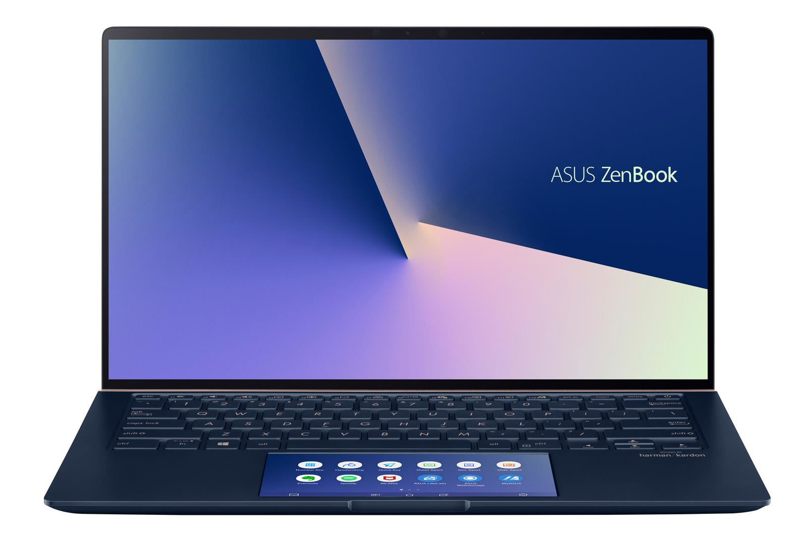 Asus ZenBook UX434FLC-XH77 14" Full HD (Non-Touch) Ultra-slim Laptop, Intel i7-10510U, 1.80GHz, 16GB RAM, 512GB SSD, Interactive Touchscreen Trackpad, Windows 10 Pro 64-bit - 90NB0MP1-M04470