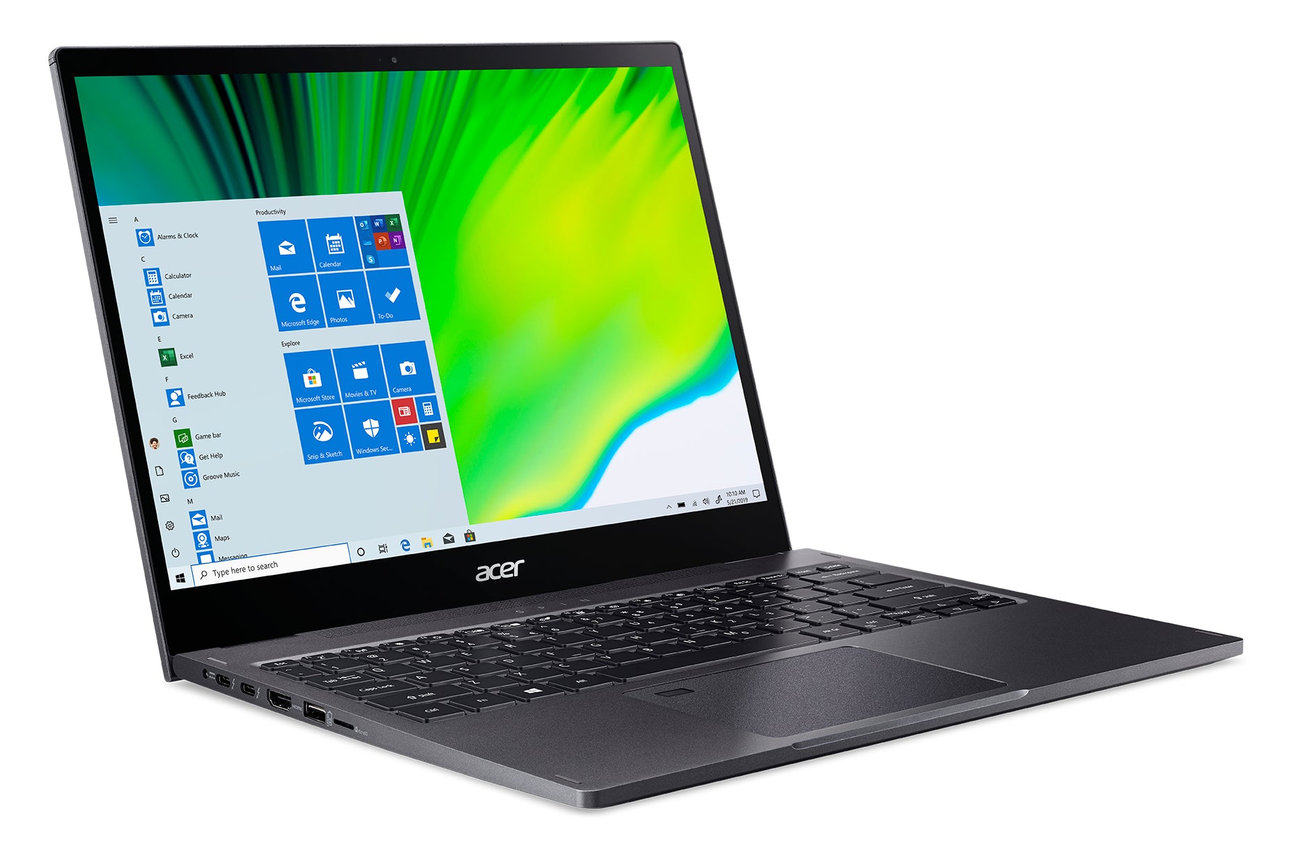 Acer Spin 5 SP513-54N-56M2 13.5" (Touch) Convertible Notebook, Intel i5-1035G4, 1.10GHz, 16GB RAM, 512GB SSD, Win10H - NX.HQUAA.005 (Refurbished)