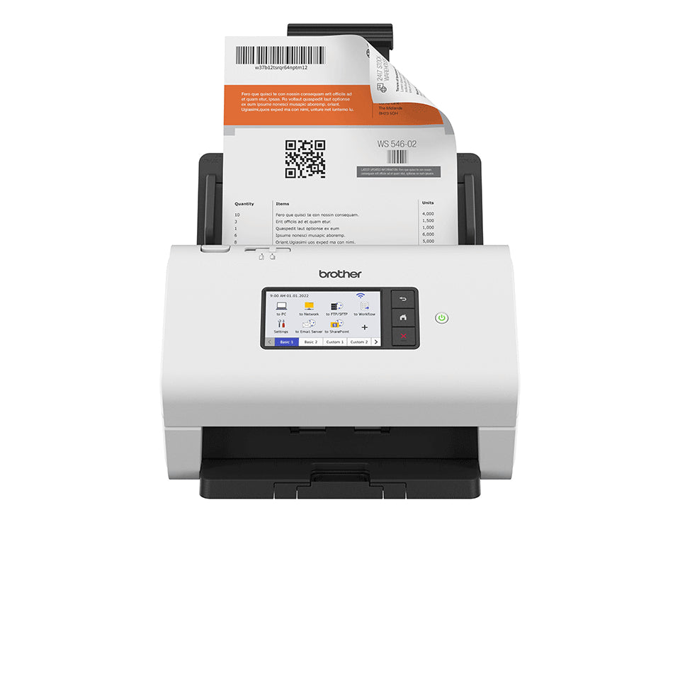 Brother ADS-4900W Sheetfed Professional Desktop Scanner, Duplex Scanning, WiFi, Ethernet, USB - ADS4900W
