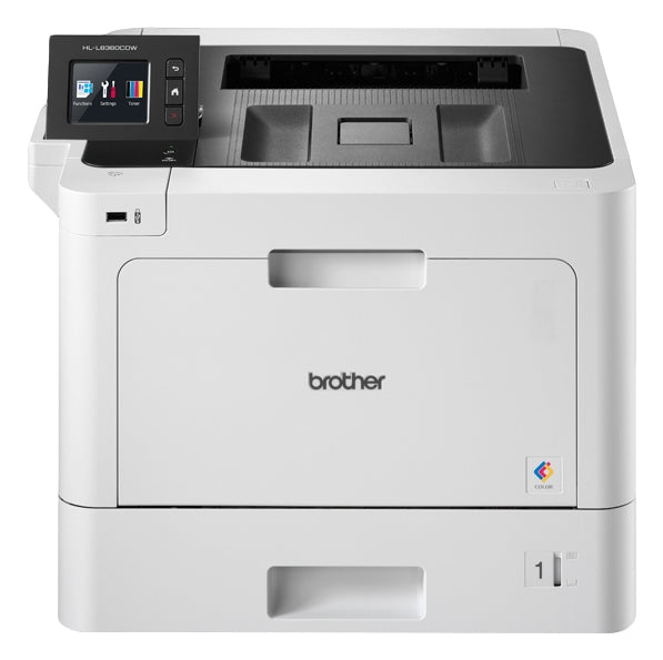 Brother Business Color Laser Printer, 512MB Memory, Ethernet, Wireless Printing, Duplex Printing, Color Touchscreen Display - HL-L8360CDW