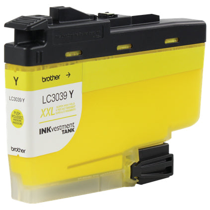 Brother INKvestment Tank Ultra High-yield Yellow Ink Cartridge, 5000 Pages - LC3039Y