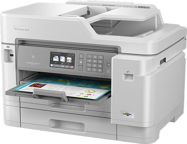 Brother MFC INKvestment Tank Color Inkjet All-in-One Printer, 512MB Memory, Wireless, Ethernet, Color Touchscreen LCD Display, 1-Year of Ink In-box - MFC-J5945dw