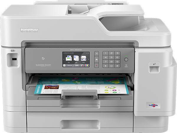 Brother MFC INKvestment Tank Color Inkjet All-in-One Printer, 512MB Memory, Wireless, Ethernet, Color Touchscreen LCD Display, 1-Year of Ink In-box - MFC-J5945dw