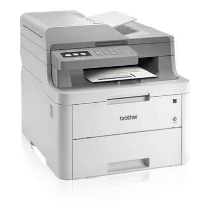 Brother MFC-L3710CW Compact Digital Color All-in-One Printer, WiFi, 512MB Memory, Touchscreen LCD Display - MFC-L3710CW