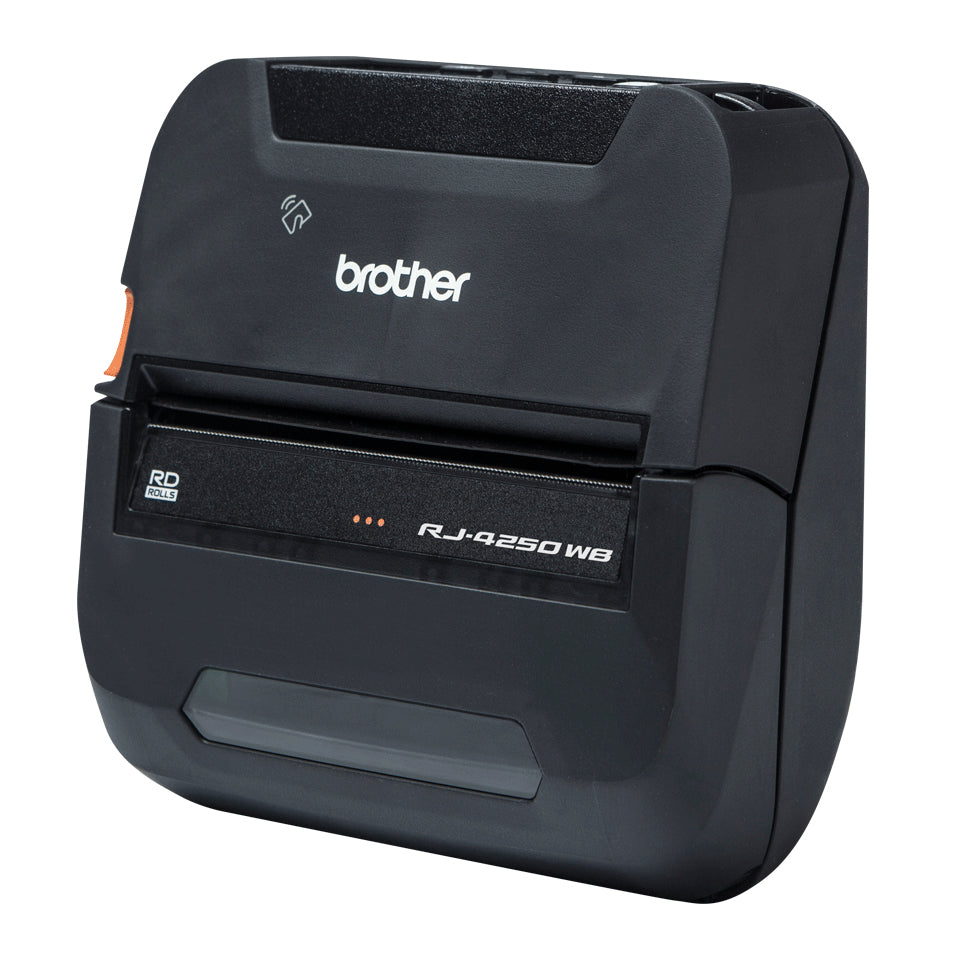 Brother RuggedJet 4250WB 4" Mobile Direct Thermal Printer, Mono, Label/Receipt Print, USB, WiFi - RJ4250WB