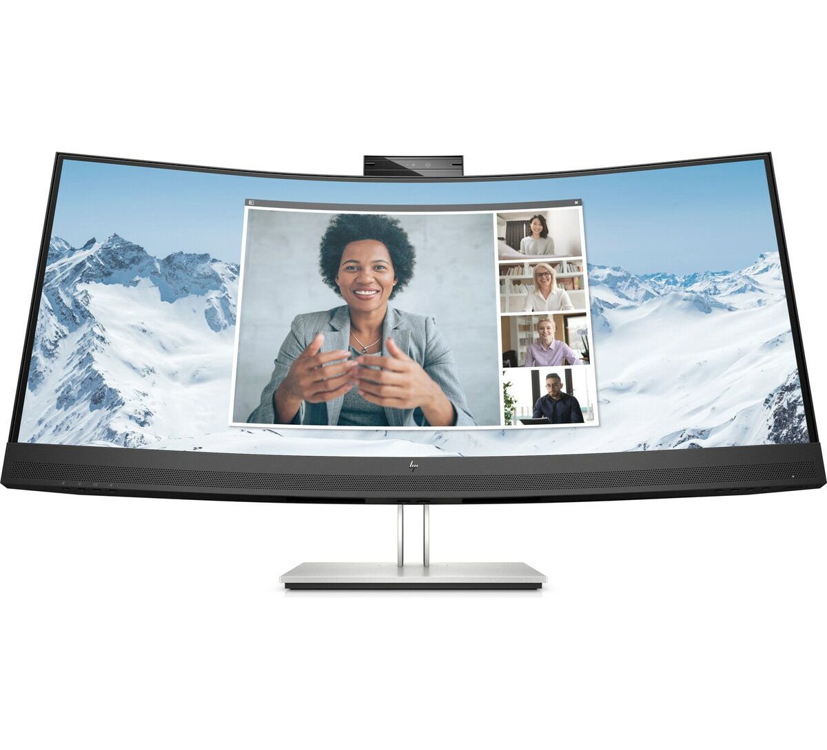 HP E34m G4 34" WQHD Curved USB-C Conferencing Monitor, 21:9, 5MS, 3000:1-Contrast - 40Z26AA#ABA (Certified Refurbished)