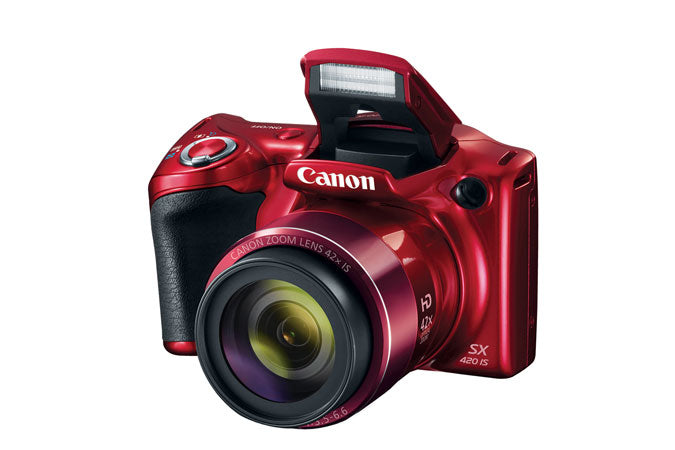 Canon PowerShot SX420 IS 20 Megapixel Compact Camera - Red 1069C001