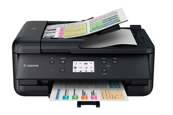 Canon PIXMA TR7520 Wireless Home Office All-In-One Printer, Inkjet Color Printer, Bluetooth, USB & Wi-Fi Connectivity, Black - 2232C002