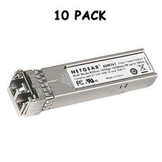 Netgear Prosafe 10 Gigabit Ethernet SFP+ Module, 10GBASE-SR SFP+ LC GBIC, 10 Pack - AXM761P10-10000S
