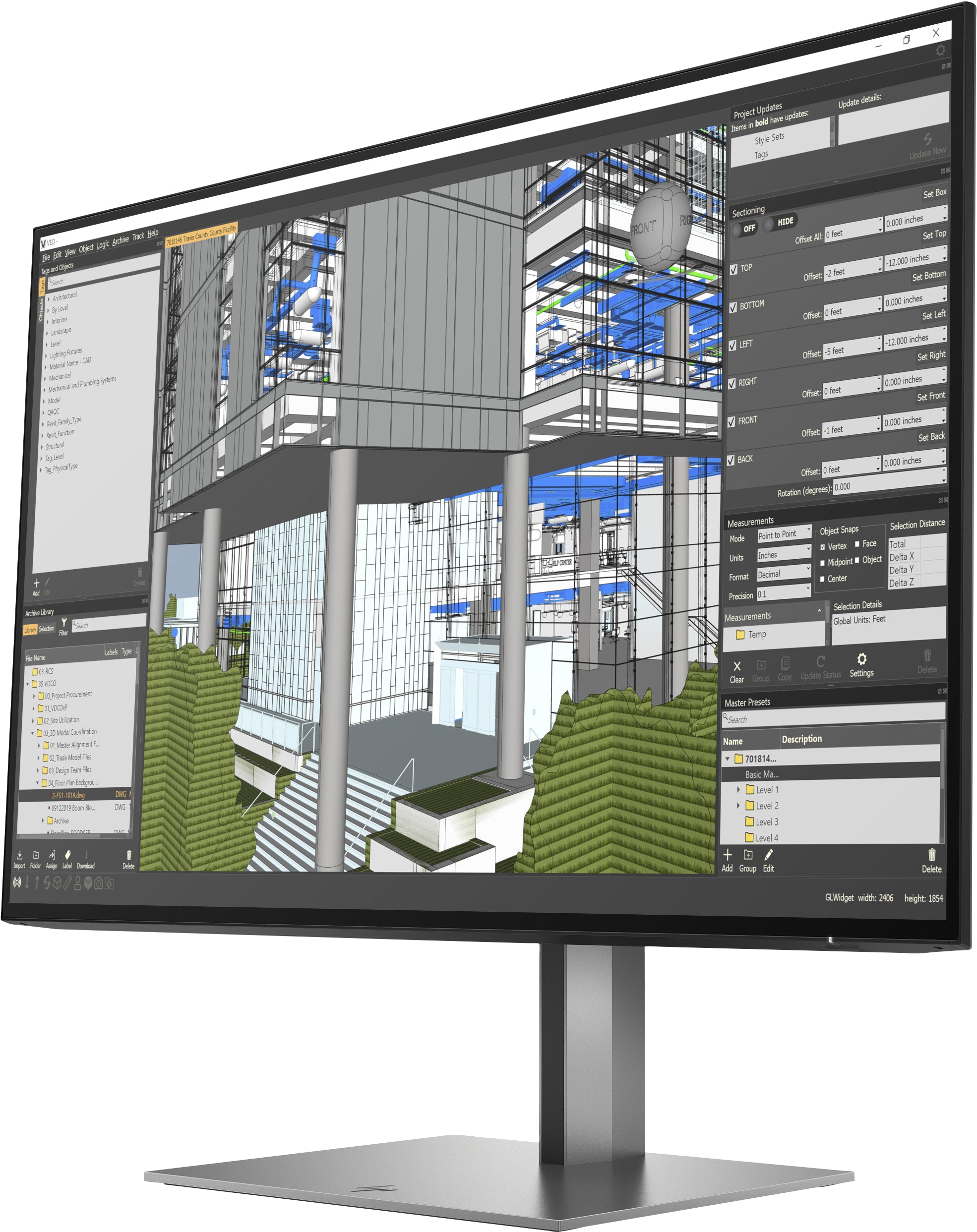 HP Z24n G3 24" WUXGA LED Monitor, 16:10, 5MS, 10M:1-Contrast - 1C4Z5AA#ABA