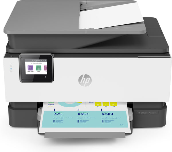 HP OfficeJet Pro 9015 AIO Color Printer 22/18ppm 4800x1200 512MB WiFi –  CompTechDirect | Multifunktionsdrucker