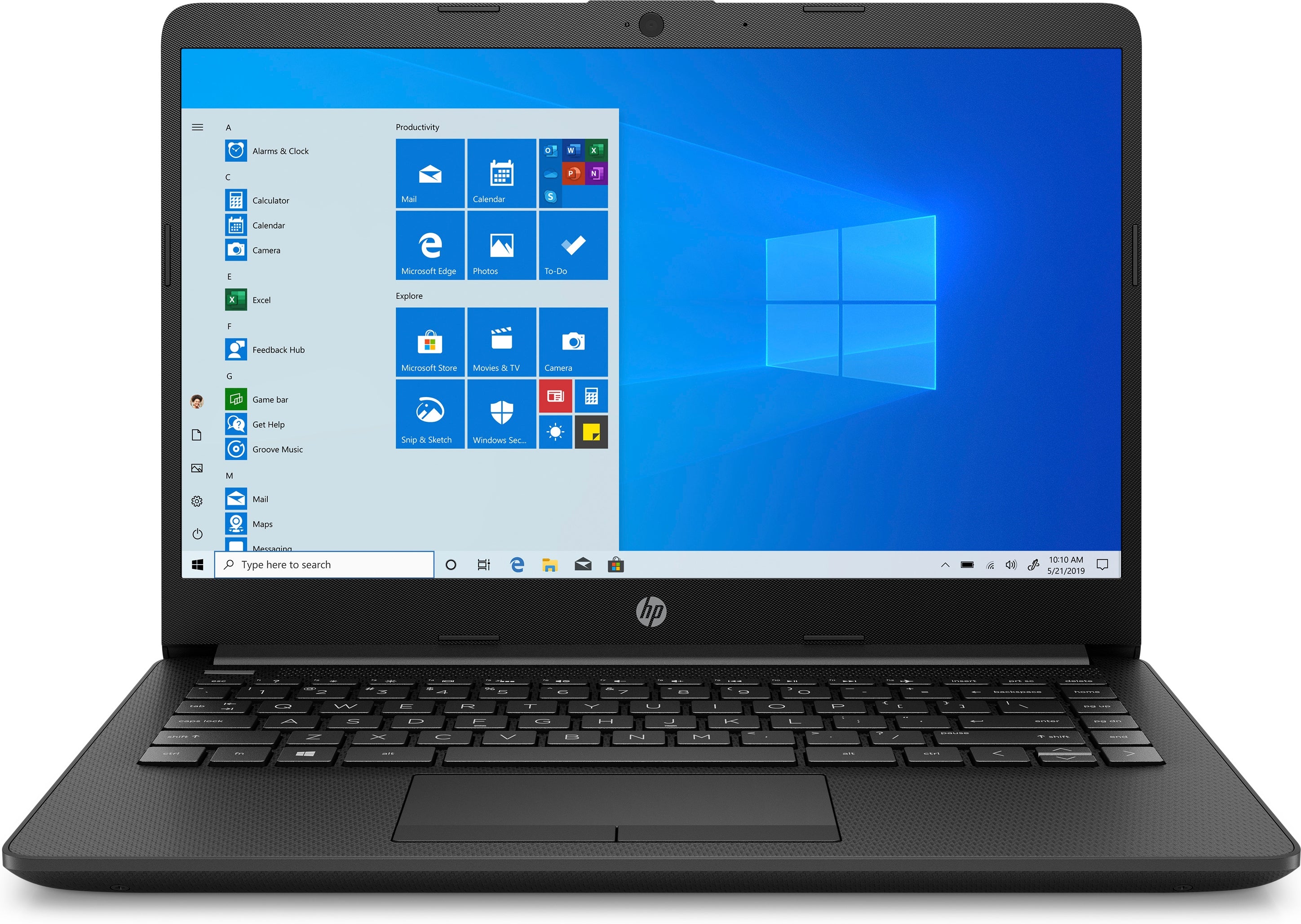 HP 14-dk1031dx 14" HD Notebook, AMD R3-3250U, 2.60GHz, 8GB RAM, 1TB HDD, Win10H-S - 1Y8X8UA#ABA (Certified Refurbished)
