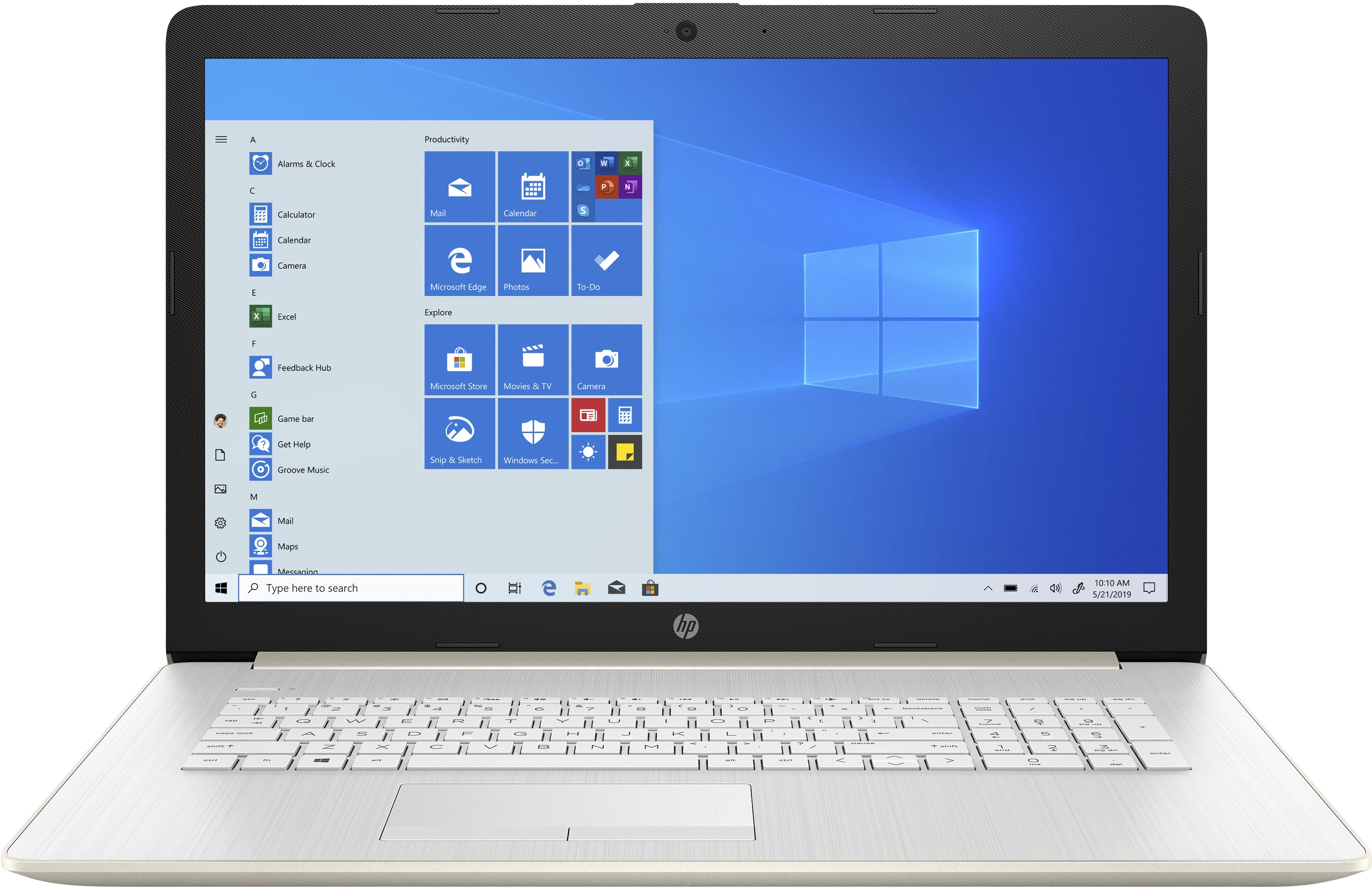 HP 17-ca2002ds 17.3" HD+ Notebook, AMD R3-3250U, 2.60GHz, 8GB RAM, 256GB SSD, Win10H - 22D00UA#ABA (Certified Refurbished)