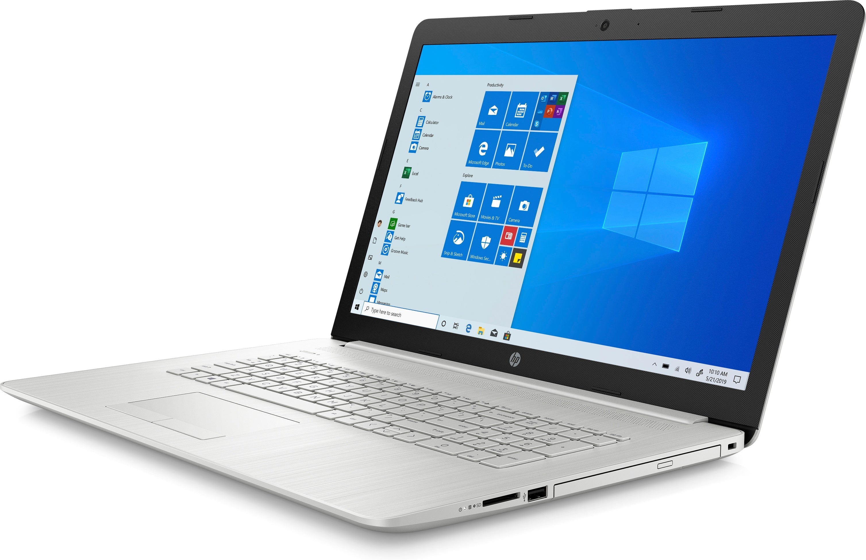 HP 17-by2016ds 17.3" HD+ Notebook, Intel Celeron N4020, 1.10GHz, 8GB RAM, 128GB SSD, Win10H - 22C36UA#ABA (Certified Refurbished)
