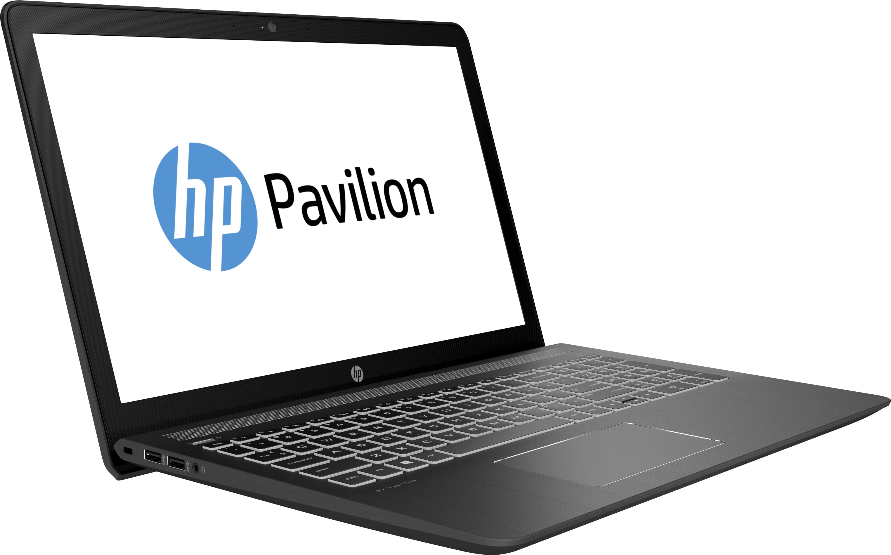 HP Pavilion Power 15-cb077nr 15.6" FHD (Non-Touch) Gaming Notebook, Intel Core i7-7700HQ, 2.80GHz, 8 GB RAM, 1 TB SATA + 128 GB SSD, Windows 10 Home 64-Bit, Shadow Black & Ghost White - 2HT43UA#ABA