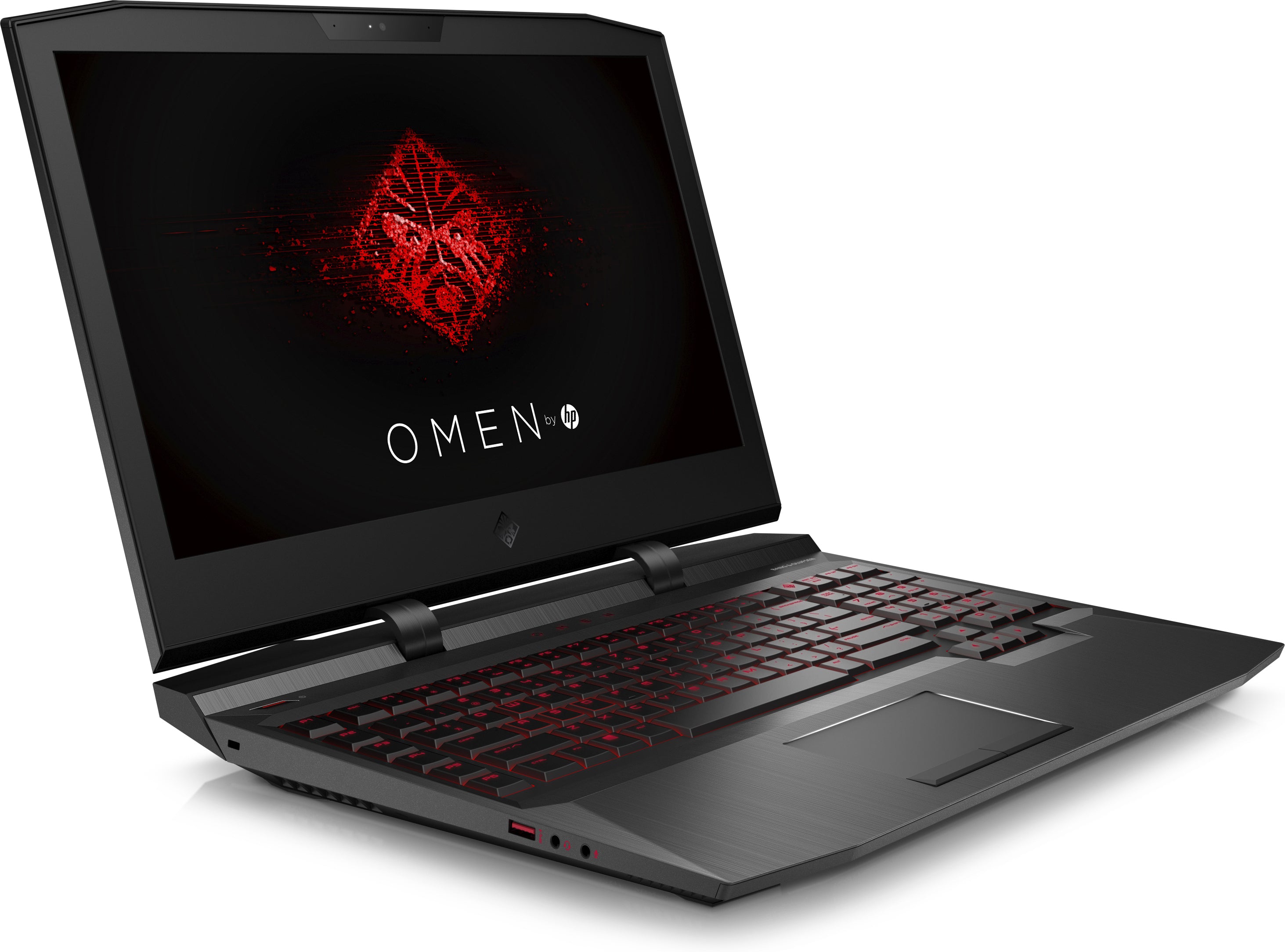 HP Omen X 17-ap010nr 17.3" Full HD (Non-Touch) Notebook, Intel Core i7-7700HQ, 2.80GHz, 16GB RAM, 1TB HDD, 256GB SSD, Windows 10 Home 64-Bit, Shadow Black - 2LV57UA#ABA