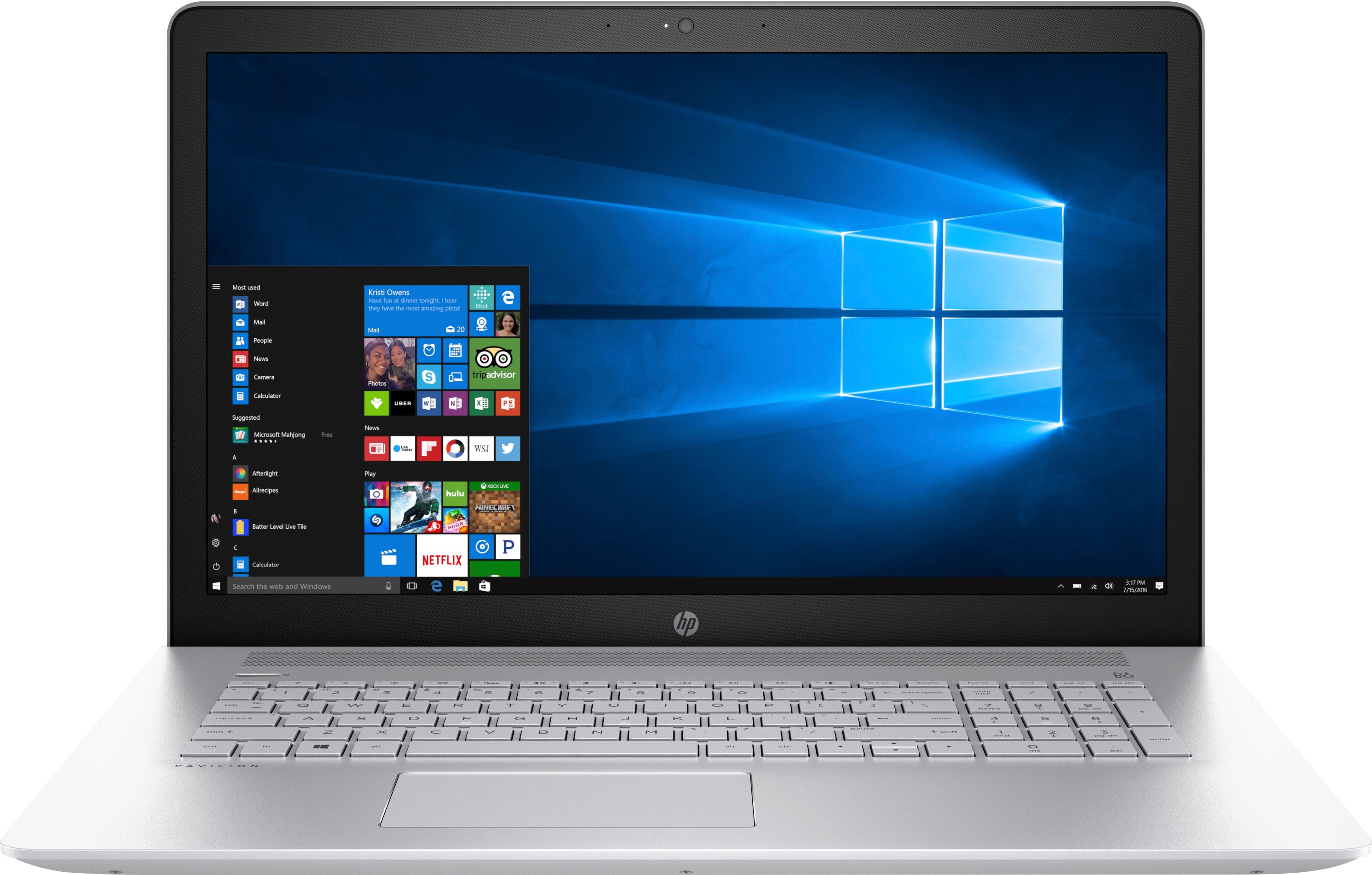 HP Pavilion 17-ar007ca 17.3" HD+ Notebook, AMD A12-9720P, 2.70 GHz, 12GB RAM, 2TB SATA, Windows 10 Home 64-Bit- 2SQ42UA#ABL