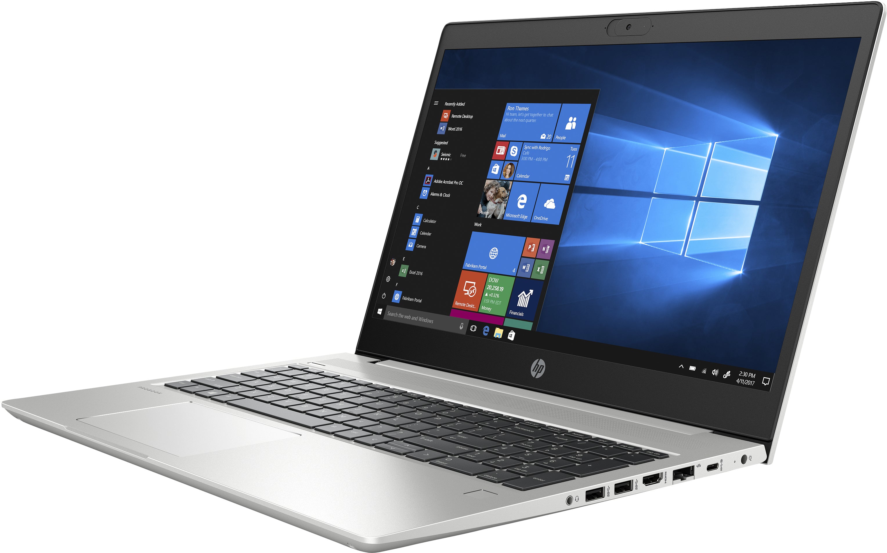HP ProBook 455-G7 15.6" FHD (NonTouch) Notebook, AMD:R7-4700U, 2.0GHz, 8GB RAM, 256GB SSD, Win10P - 3G372UT#ABA