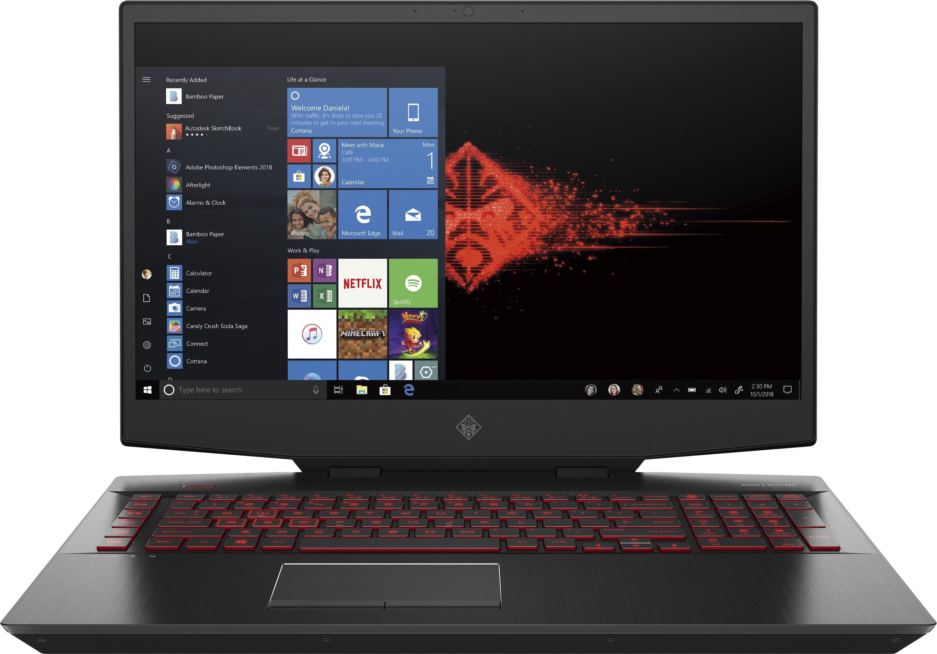 HP OMEN 17-cb1097nr 17.3" FHD Laptop, Intel i7-10750H, 16GB RAM, 1TB HDD, 512GB SSD, Win10Home - 3G430UA#ABA (Refurbished)