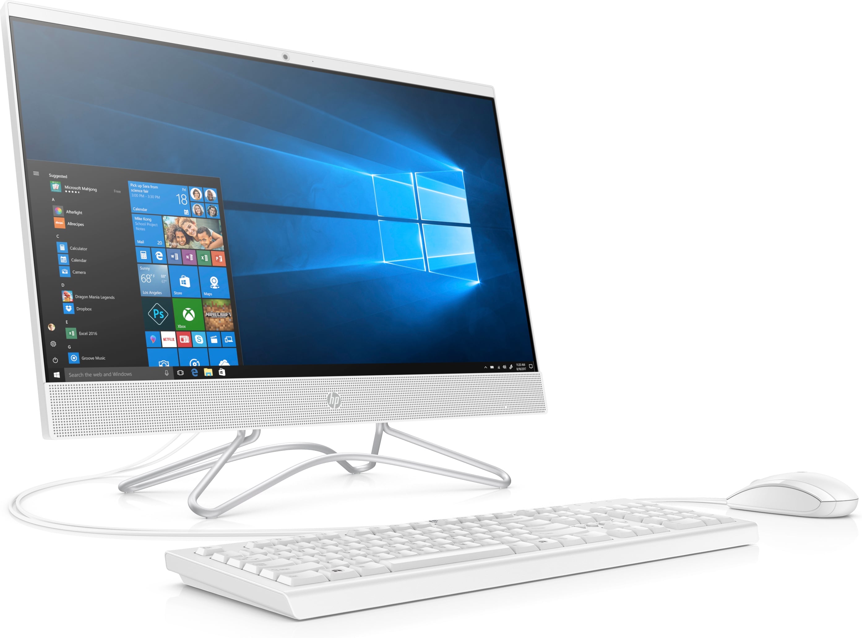 HP 24-f0011 All-in-One (Non Touch) Desktop PC 23.8" FHD AMD A6-9225, 4GB RAM, 1TB SATA Windows 10 Home -64 Bit 3LB01AA#ABA