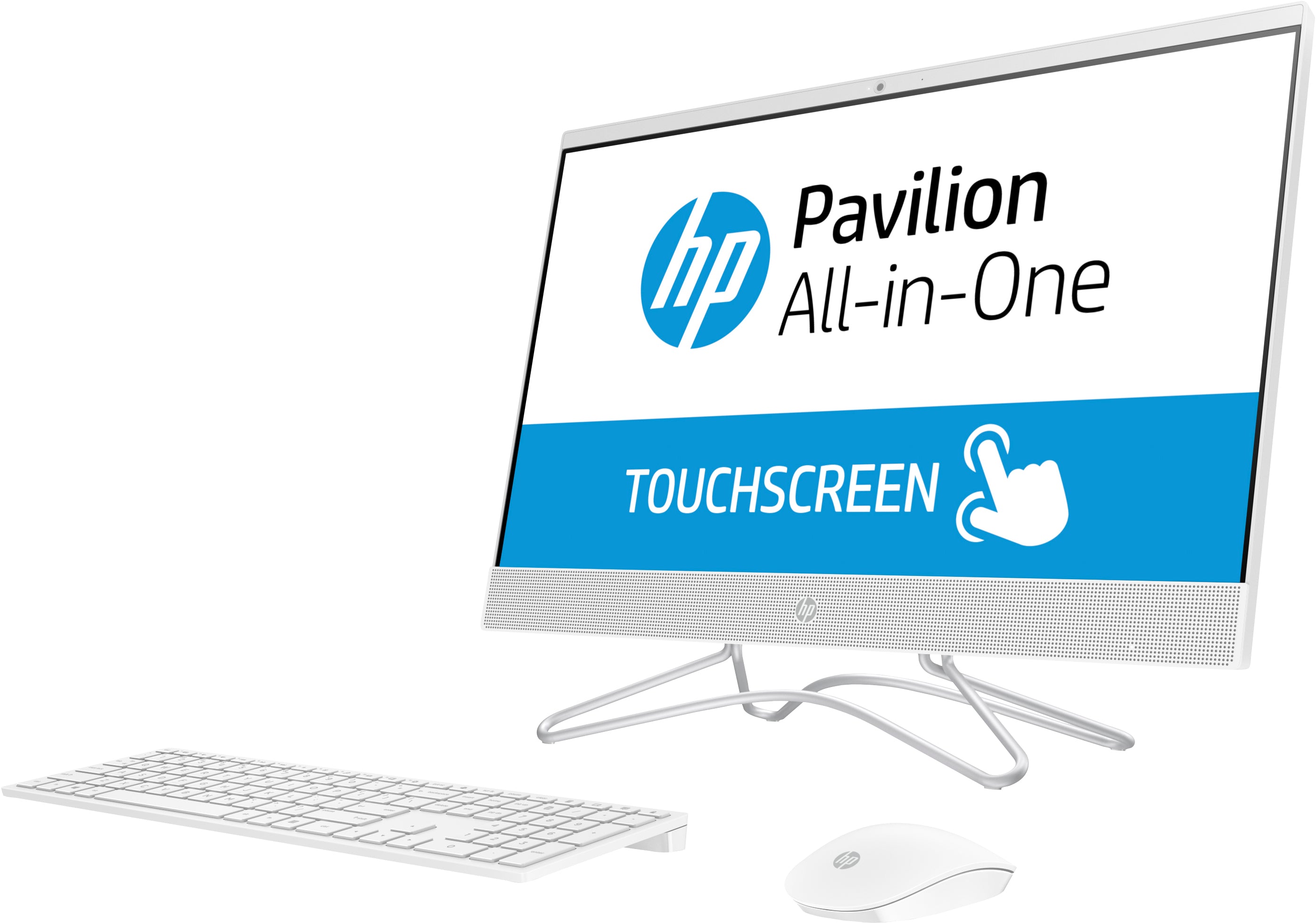 HP 24-f0041 All-in-One Desktop PC, 23.8" FHD (Touchscreen) Display, Intel Core i3, 2.20GHz, 4GB RAM, 1TB HDD, Windows 10 Home 64-Bit- 3LB62AA#ABA (Certified Refurbished)
