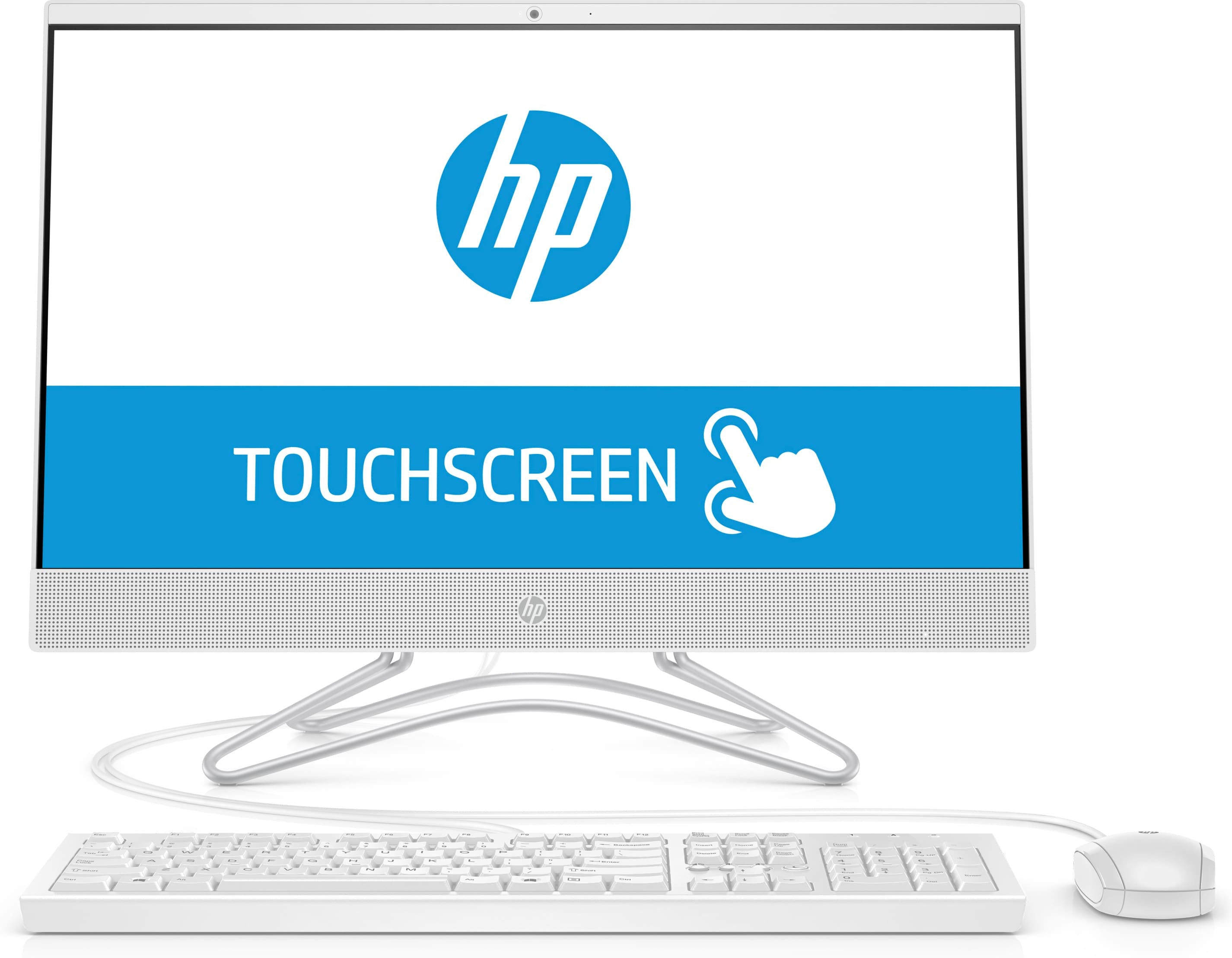 HP 24-f0027c 23.8" Full HD (Touchscreen) All-in-One Desktop PC, Intel Pentium Silver J5005, 1.50GHz, 8GB RAM, 1TB HDD, Windows 10 Home 64-Bit - 3LC20AA#ABA