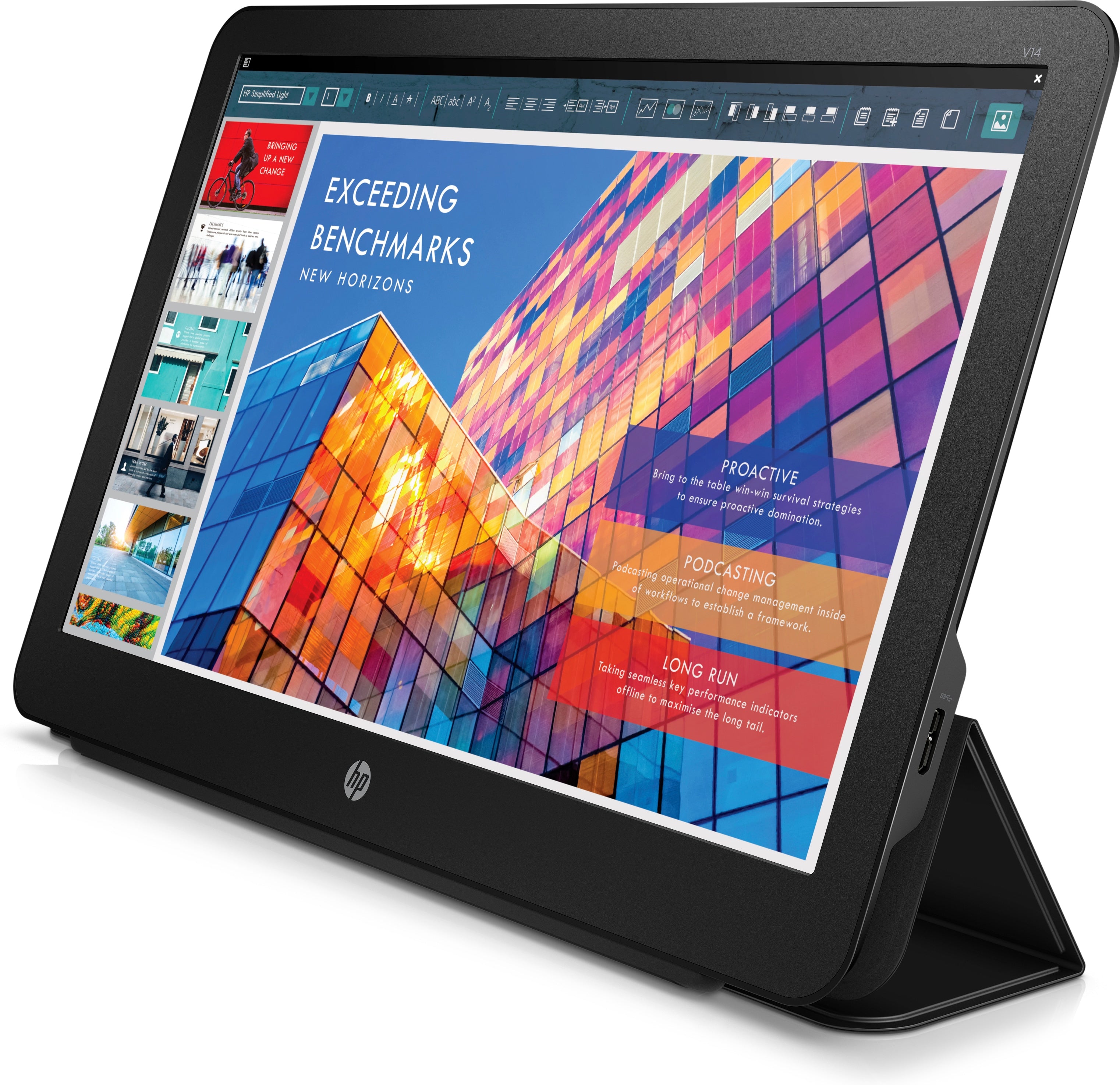 HP V14 14" FHD LED LCD Monitor, 16:9, 25MS, 700:1-Contrast - 3TN62A8#AC3
