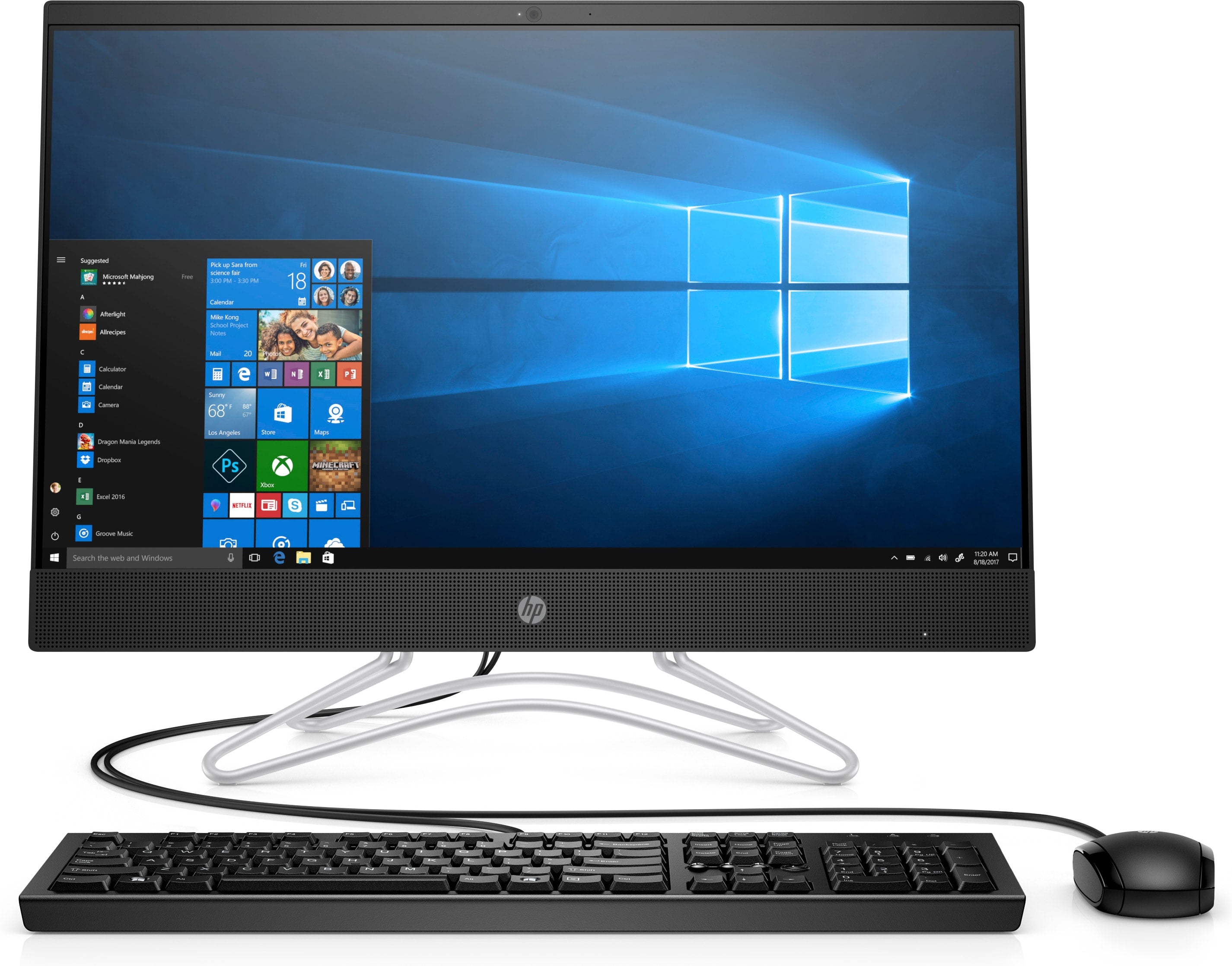 HP 24-f1055z 23.8 Full HD (Non-Touch) All-in-One Computer, AMD Ryzen 5 3500U, 2.10GHz, 8GB RAM, 1TB SATA, Windows 10 Home 64-Bit - 3UQ59AA#ABA (Certified Refurbished)