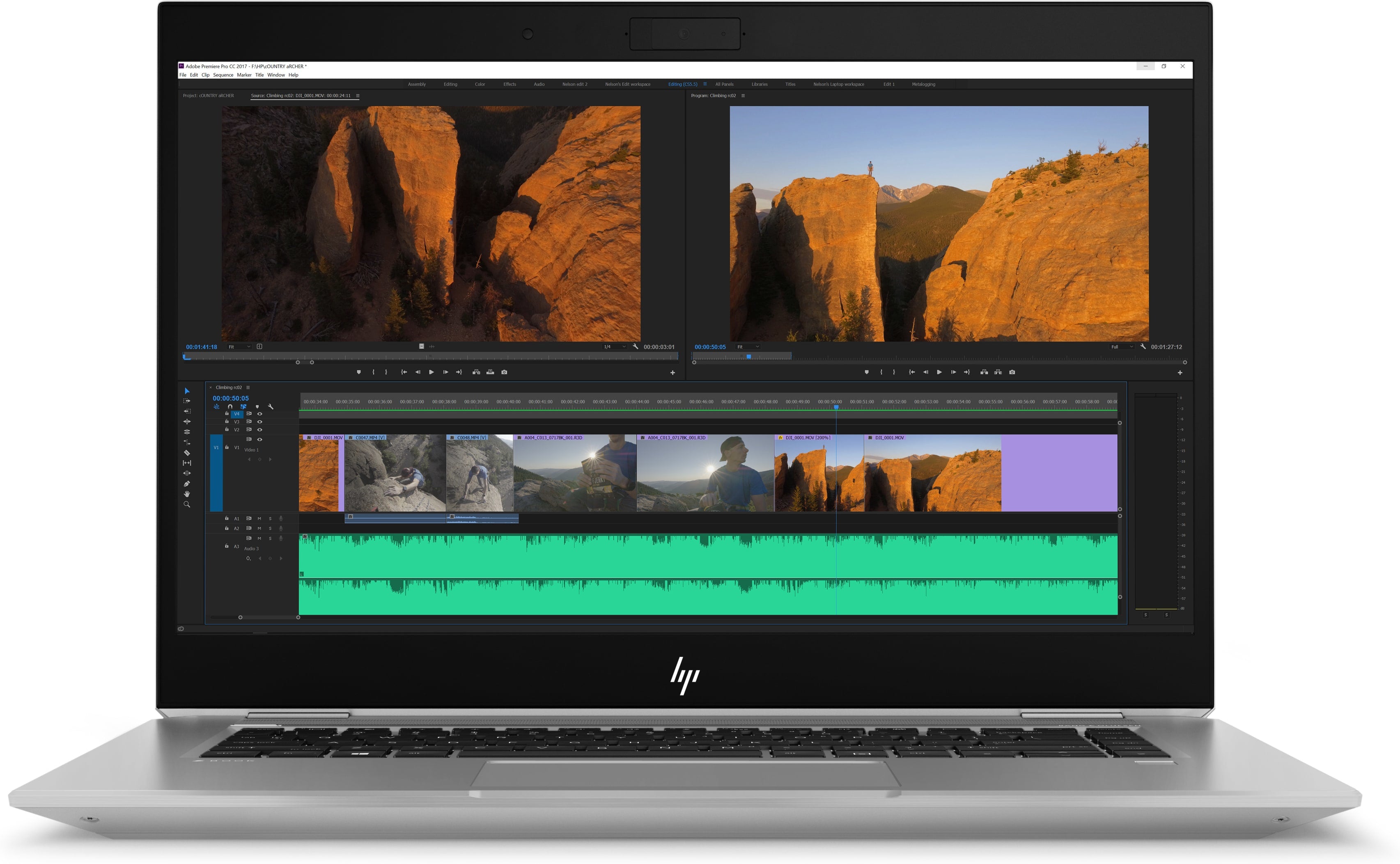 HP ZBook Studio G5 Mobile Workstation, 15.6" Full HD Display, Intel Core i5, 2.30GHz, 8GB RAM, 256GB SSD, Windows 10 Pro 64-Bit- 4NH77UT#ABA
