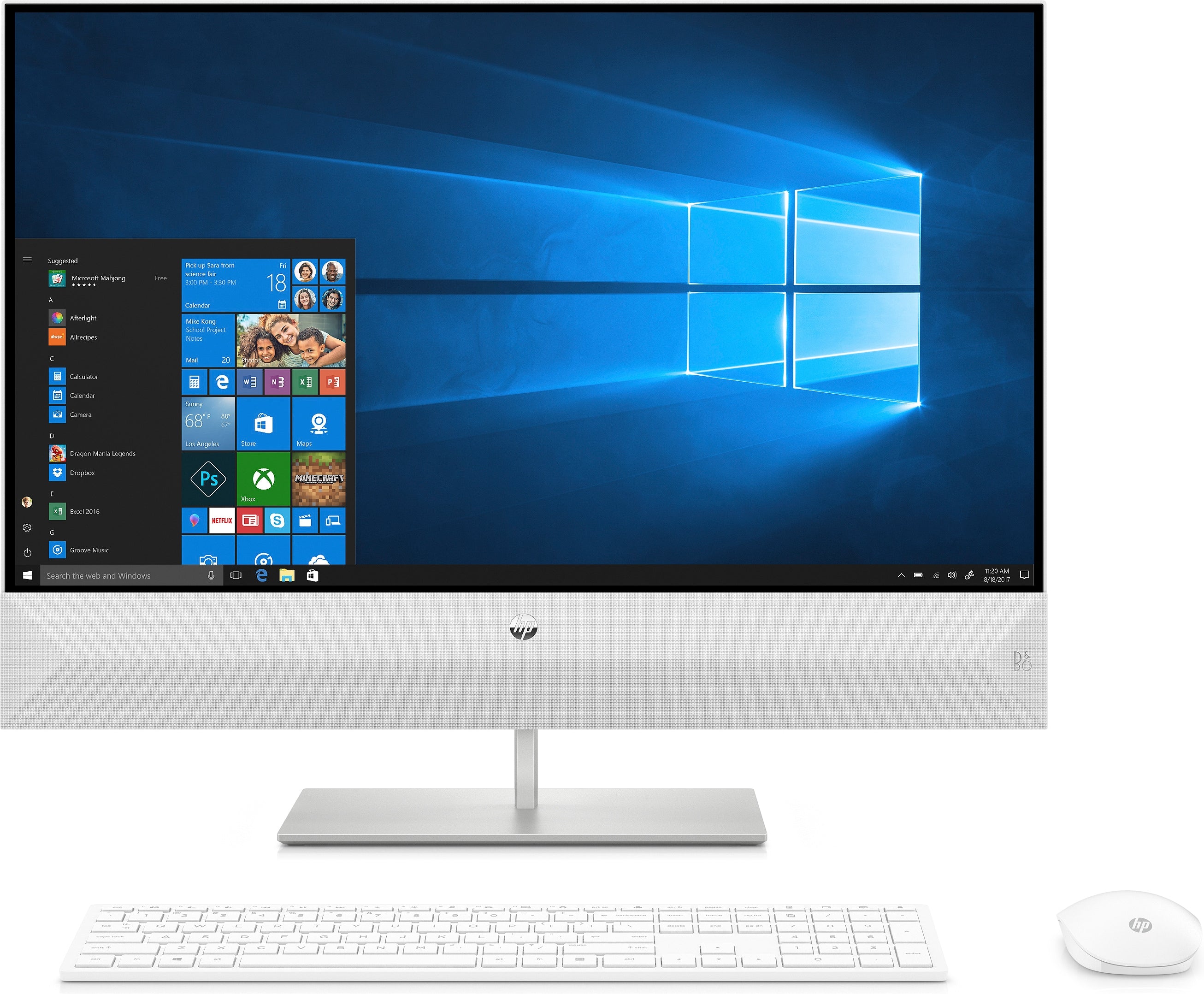 HP Pavilion 27-xa0014 27" FHD All-in-One PC, Intel i7-8700T, 2.40GHz, 12GB RAM, 256GB SSD, W10H - 4NM54AA#ABA